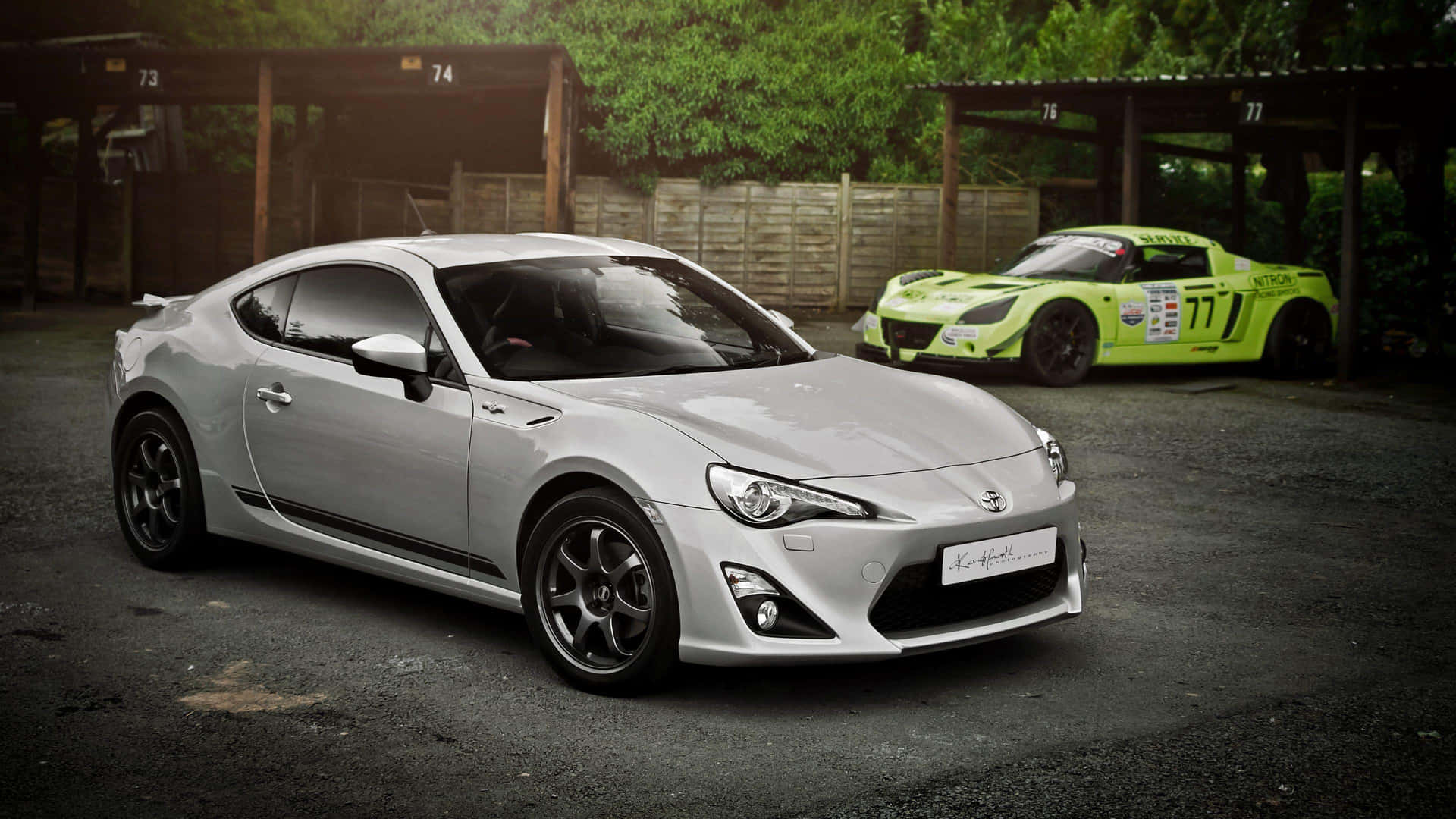 The Red Hot Toyota 86 Sports Coupe Background