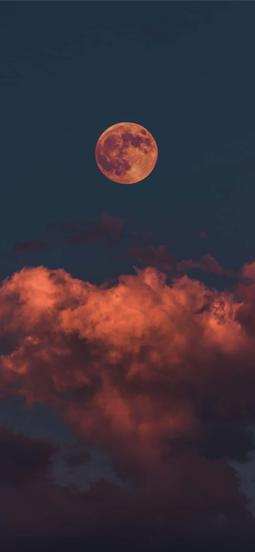 The Red Moon Iphone Background