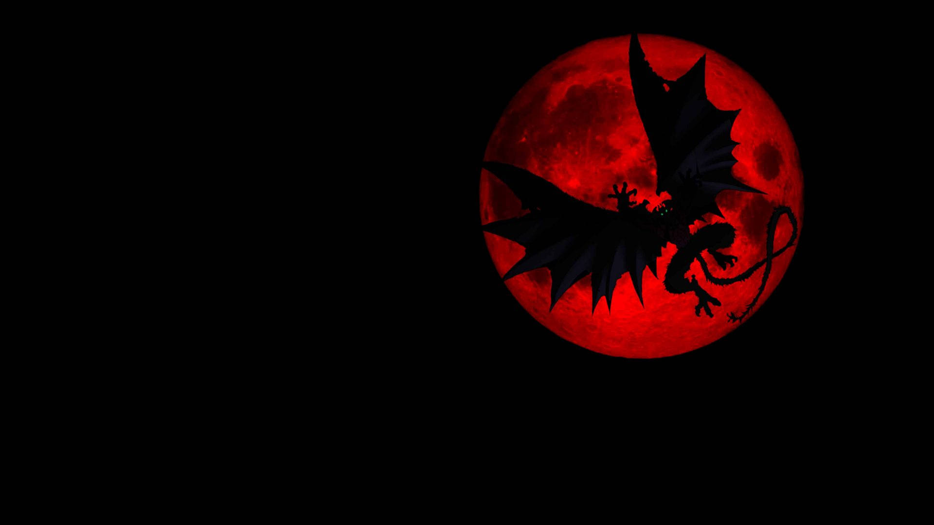 “the Red Moon Rises Over Devilman Crybaby” Background