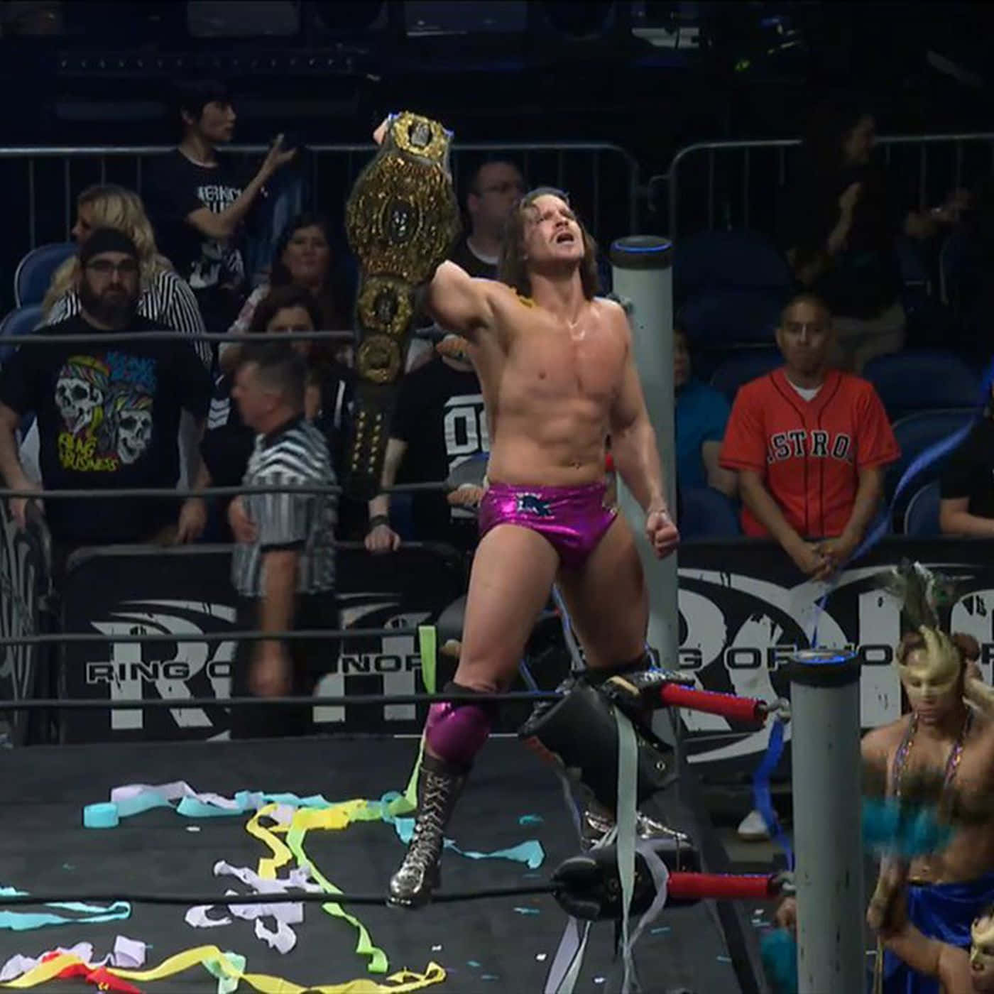 The Reigning Champion, Dalton Castle In Ring Of Honor (roh) Wrestling Event Background