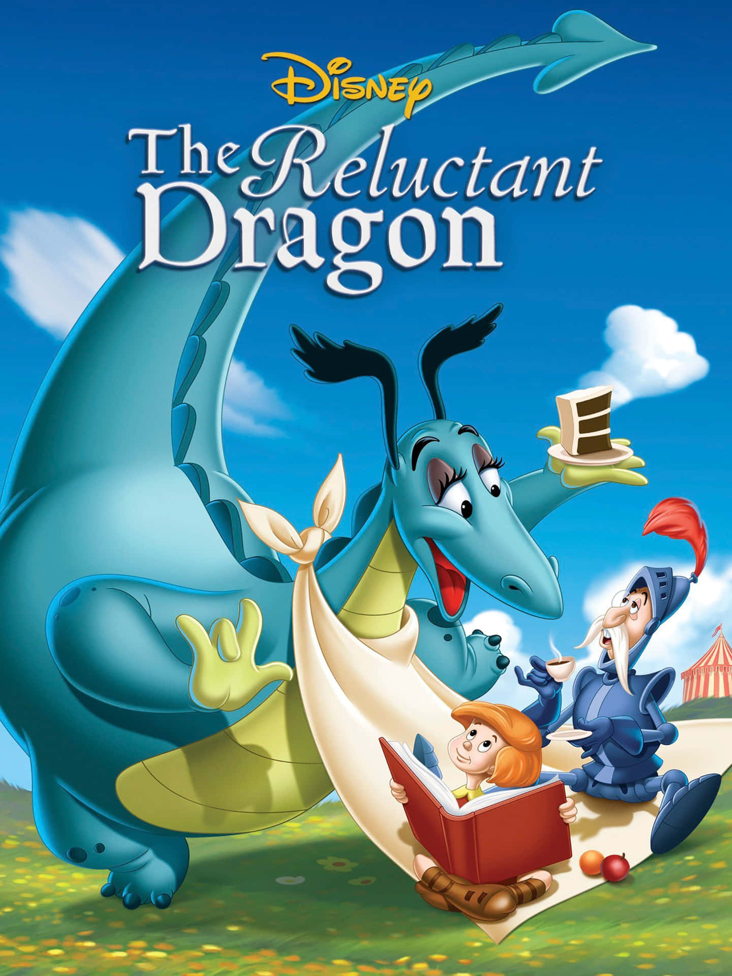 The Reluctant Dragon Vertical Poster Background
