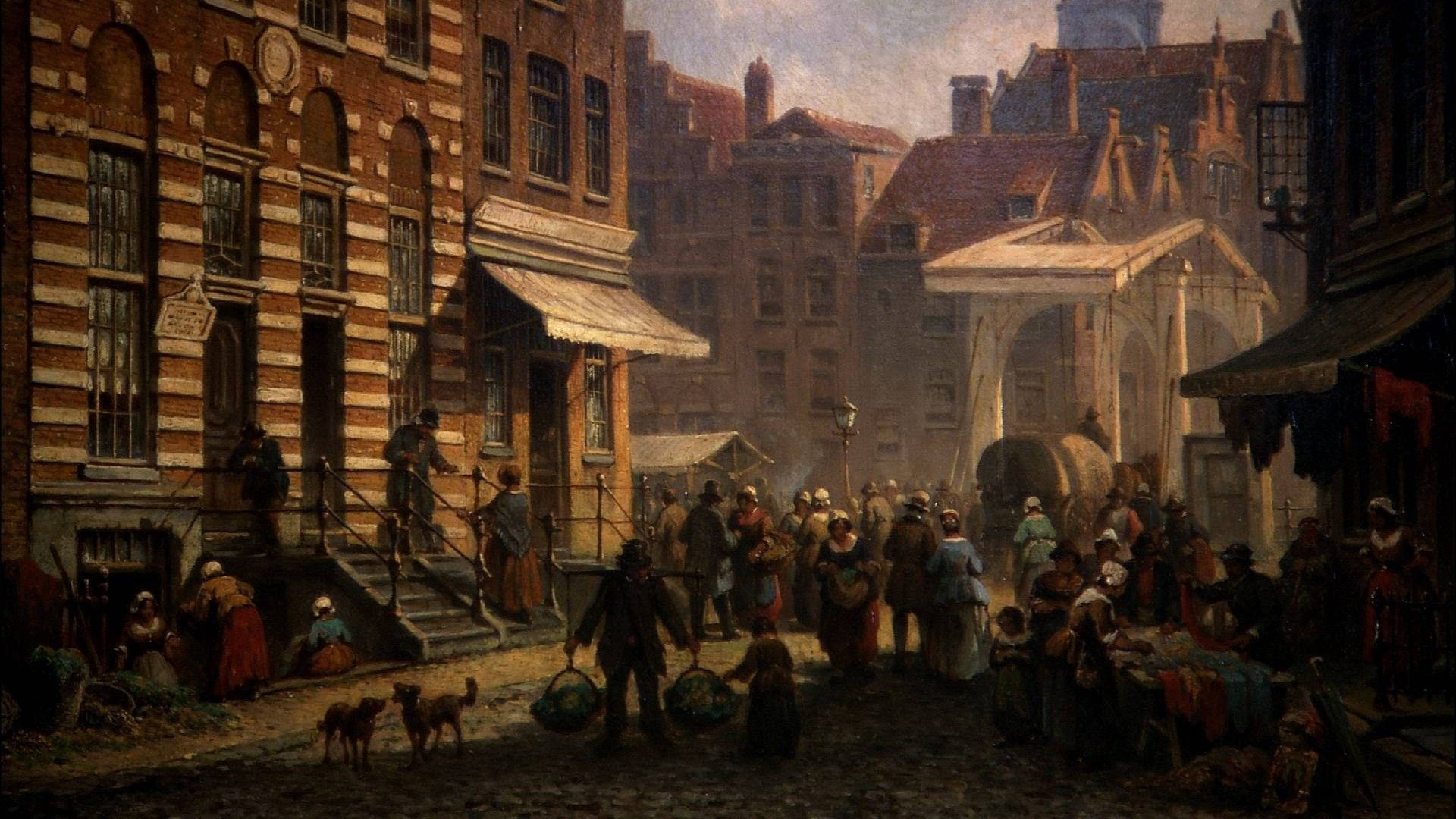 The Rembrandt House Oil Painting Background