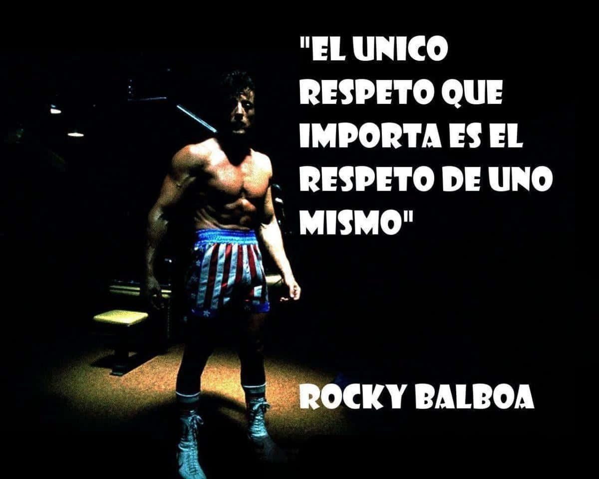 The Resilient Rocky Balboa Training For A Match Background