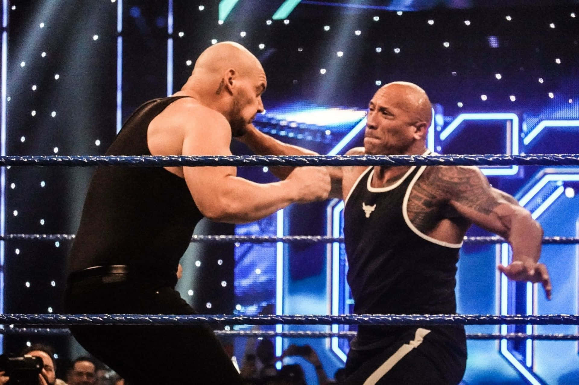 The Rock And Baron Corbin