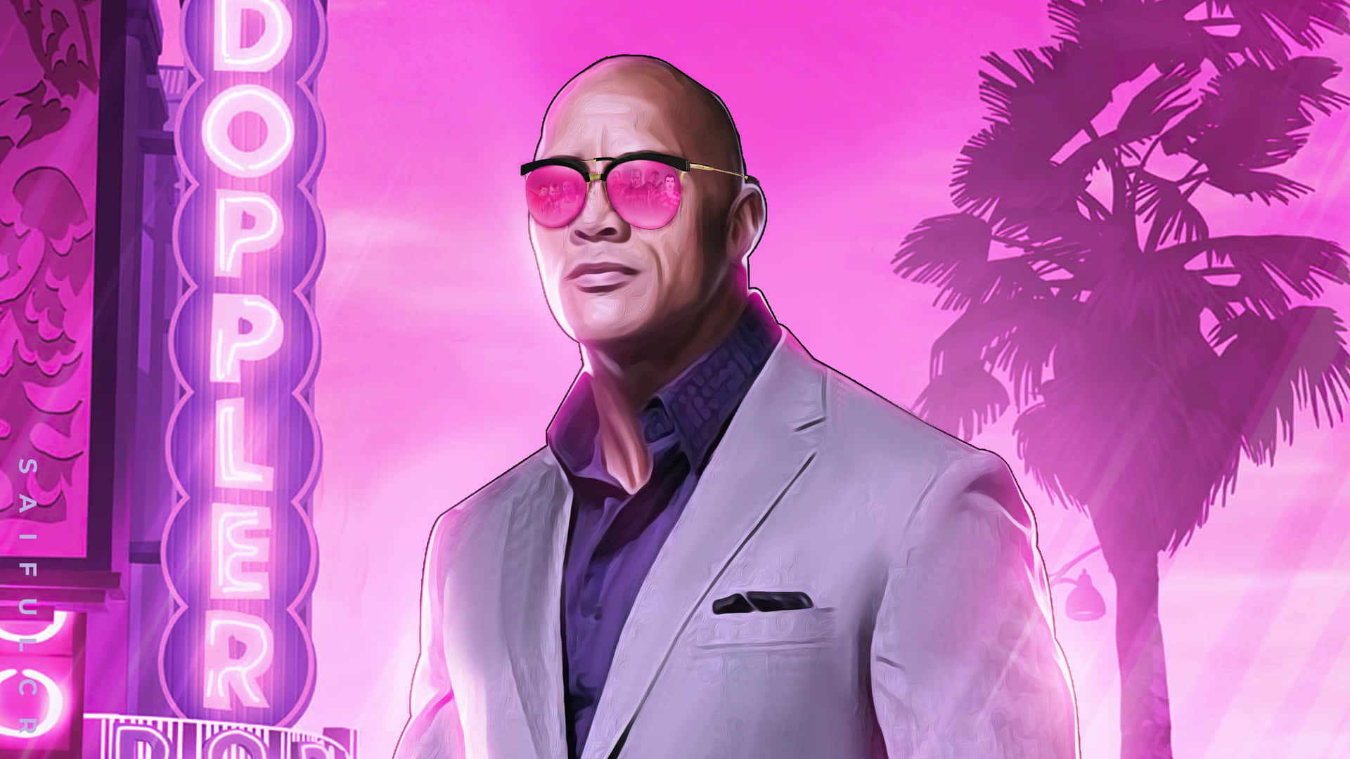 The Rock Dwayne Johnson On Gta 5 1920x1080