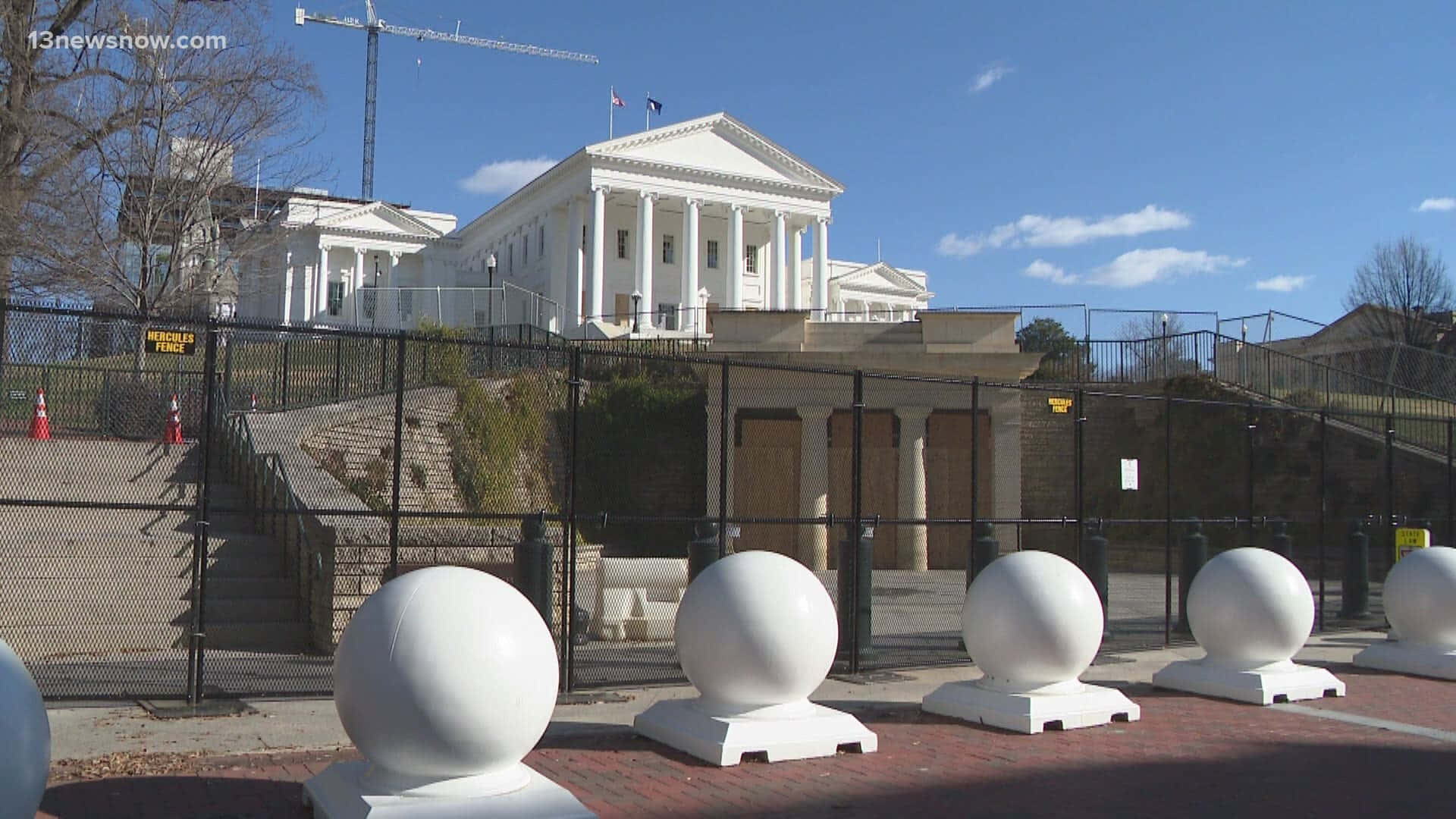 The Round-shaped Structures At The Virginia State Capitol