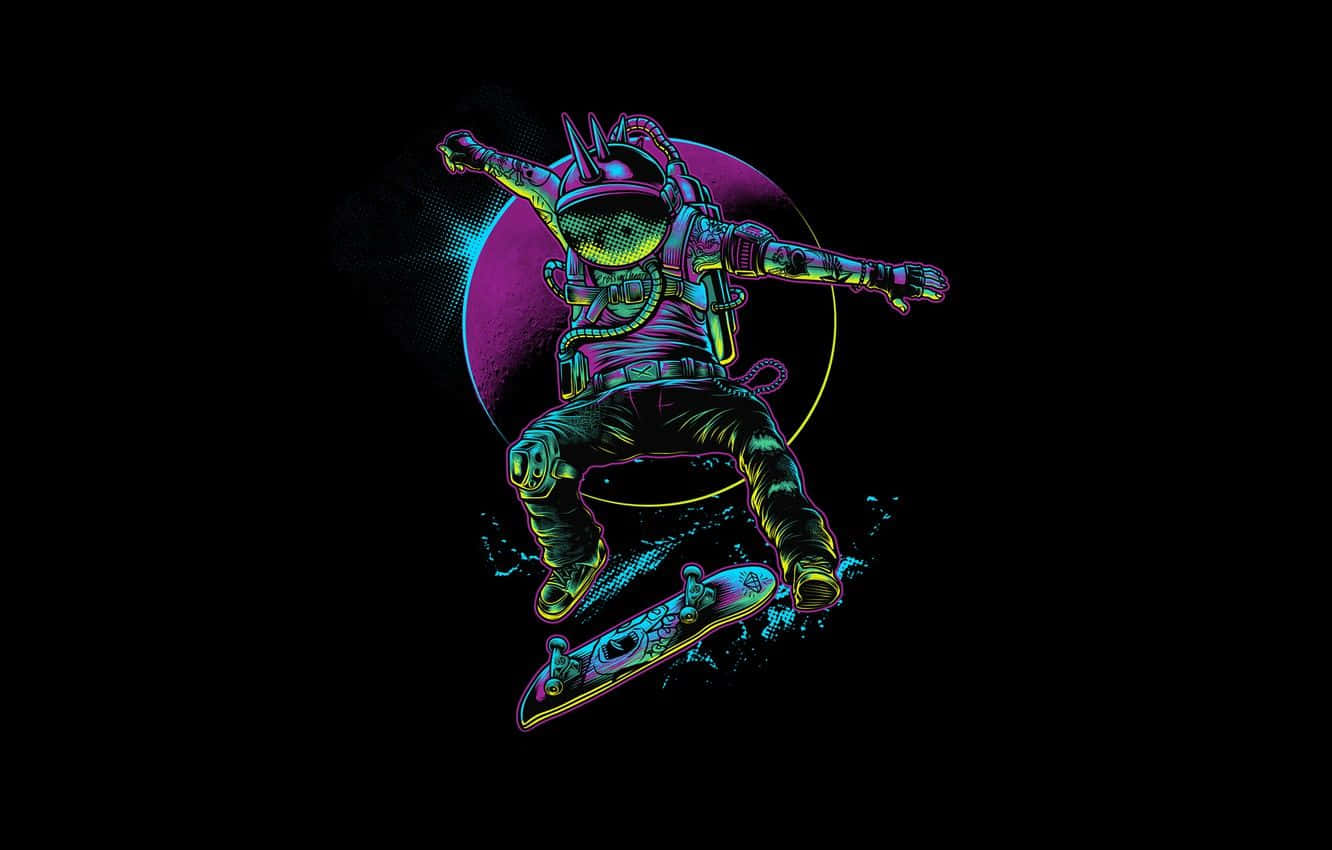 The Rush Of The Thrill Of Skateboarding Background