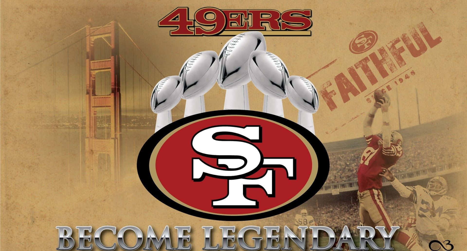 The San Francisco 49ers Logo Background