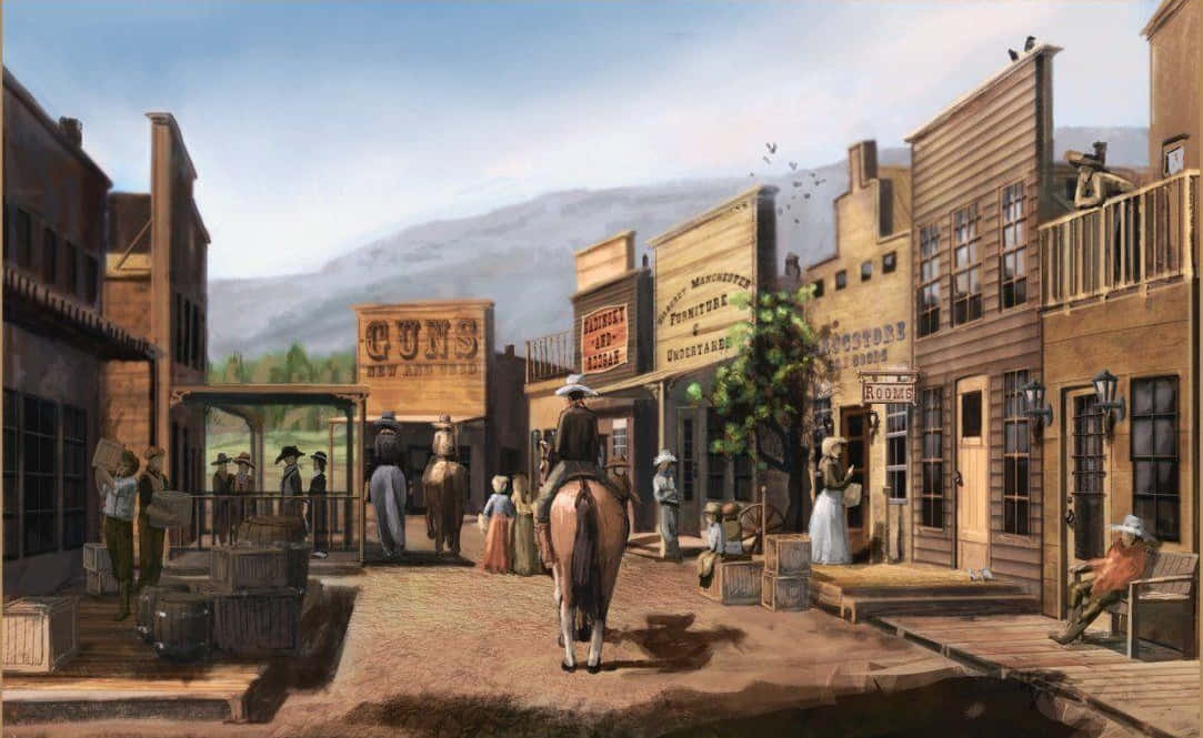 The Sands Of The Wild West Background