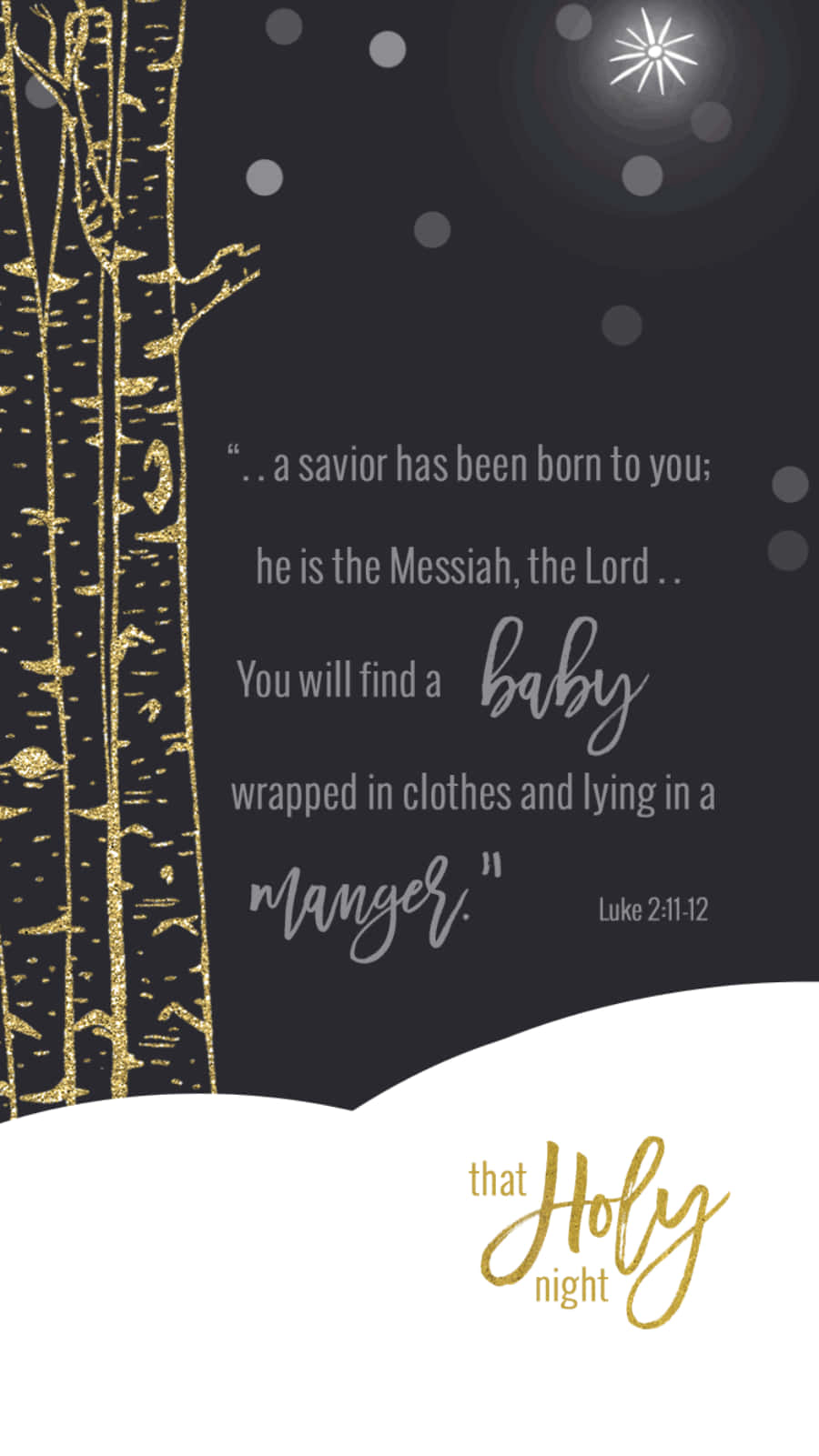 The Savior Has Been Born To You, The Messiah, The Baby, The Holy Night Background