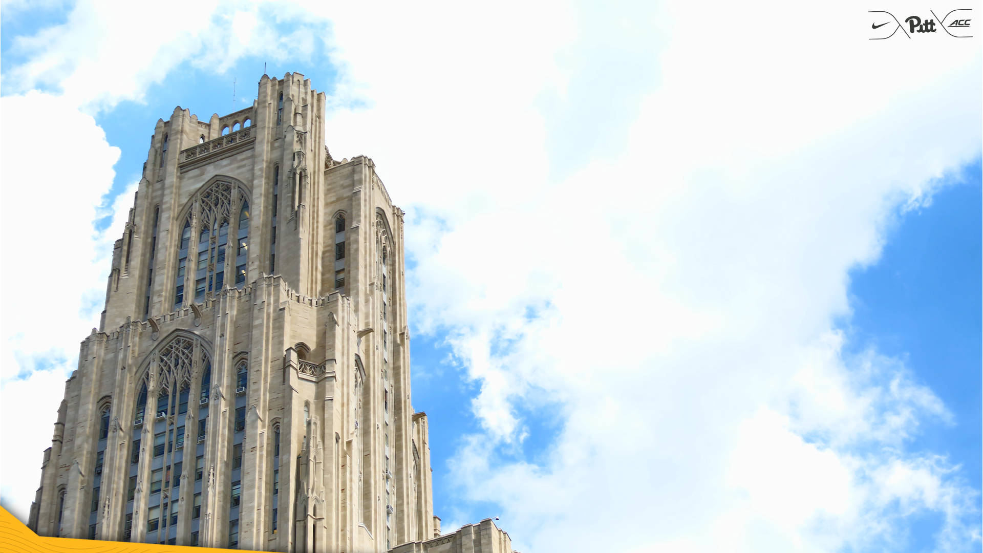 The Scenic Side-angle Shot Of The University Of Pittsburgh