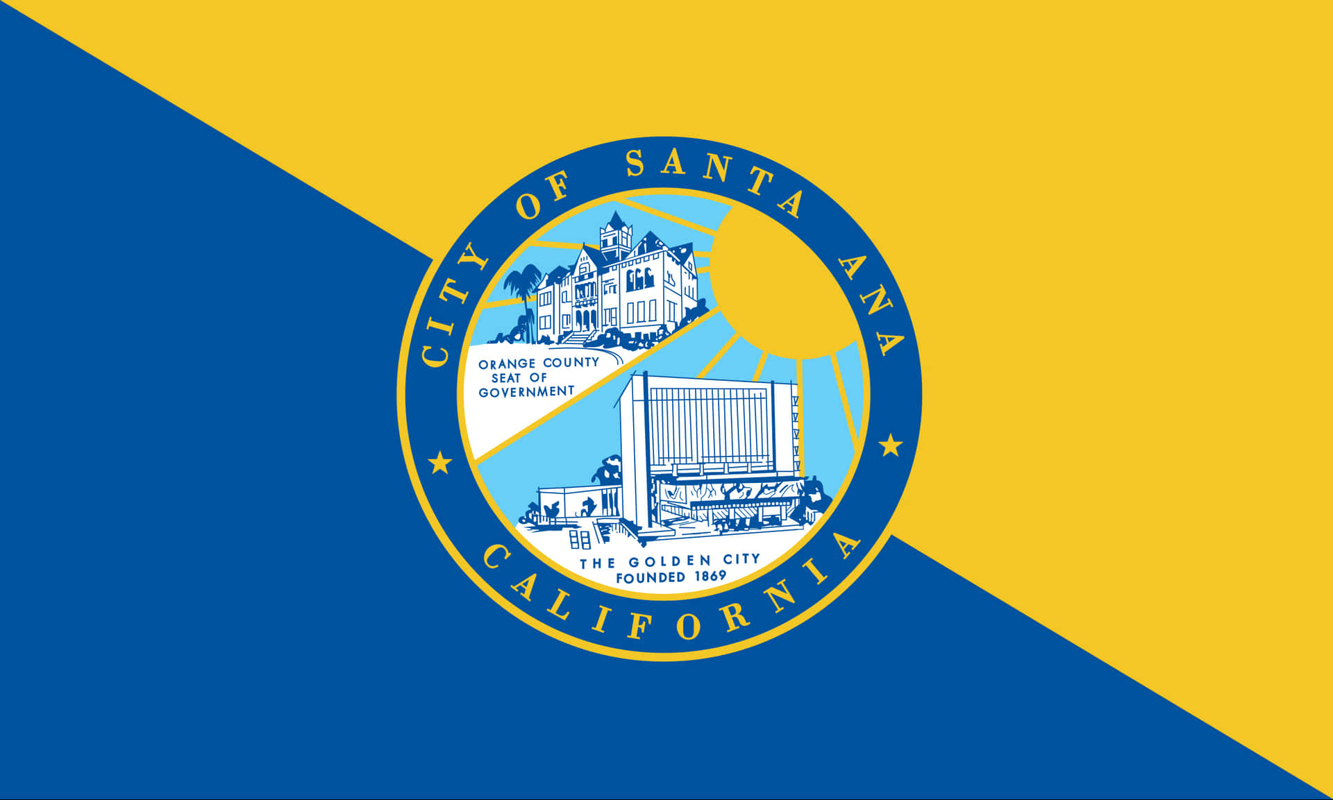 The Seal Of The City Of Santa Ana Background