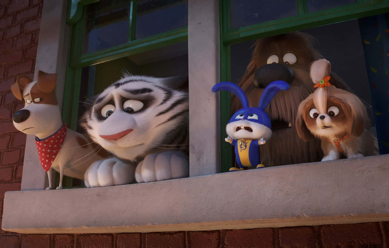 The Secret Life Of Pets 2 Frowning Faces Background