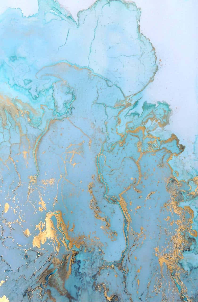 The Shades Of Mint In A Marble Slab Background