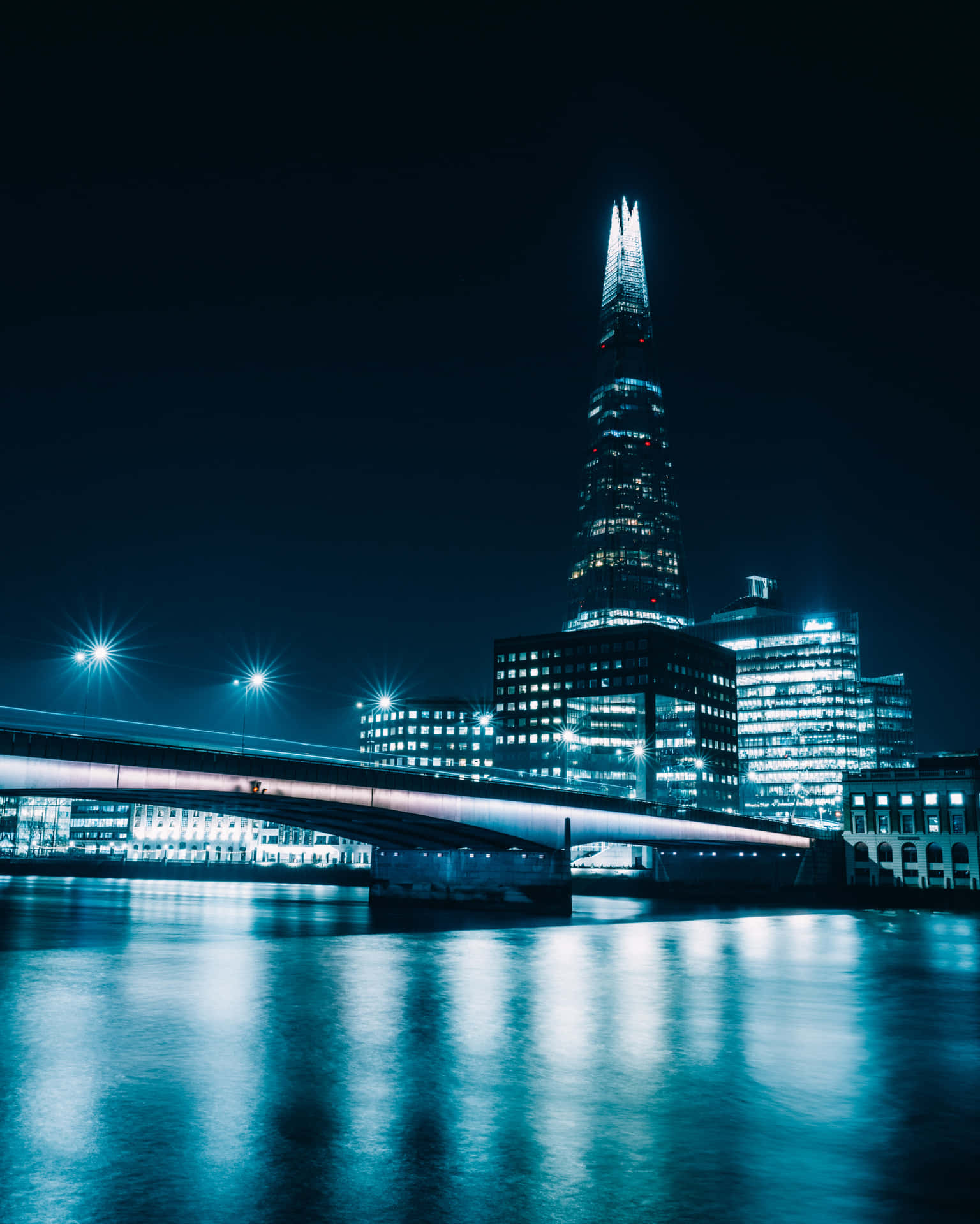 The Shard Buzzing Lights Background