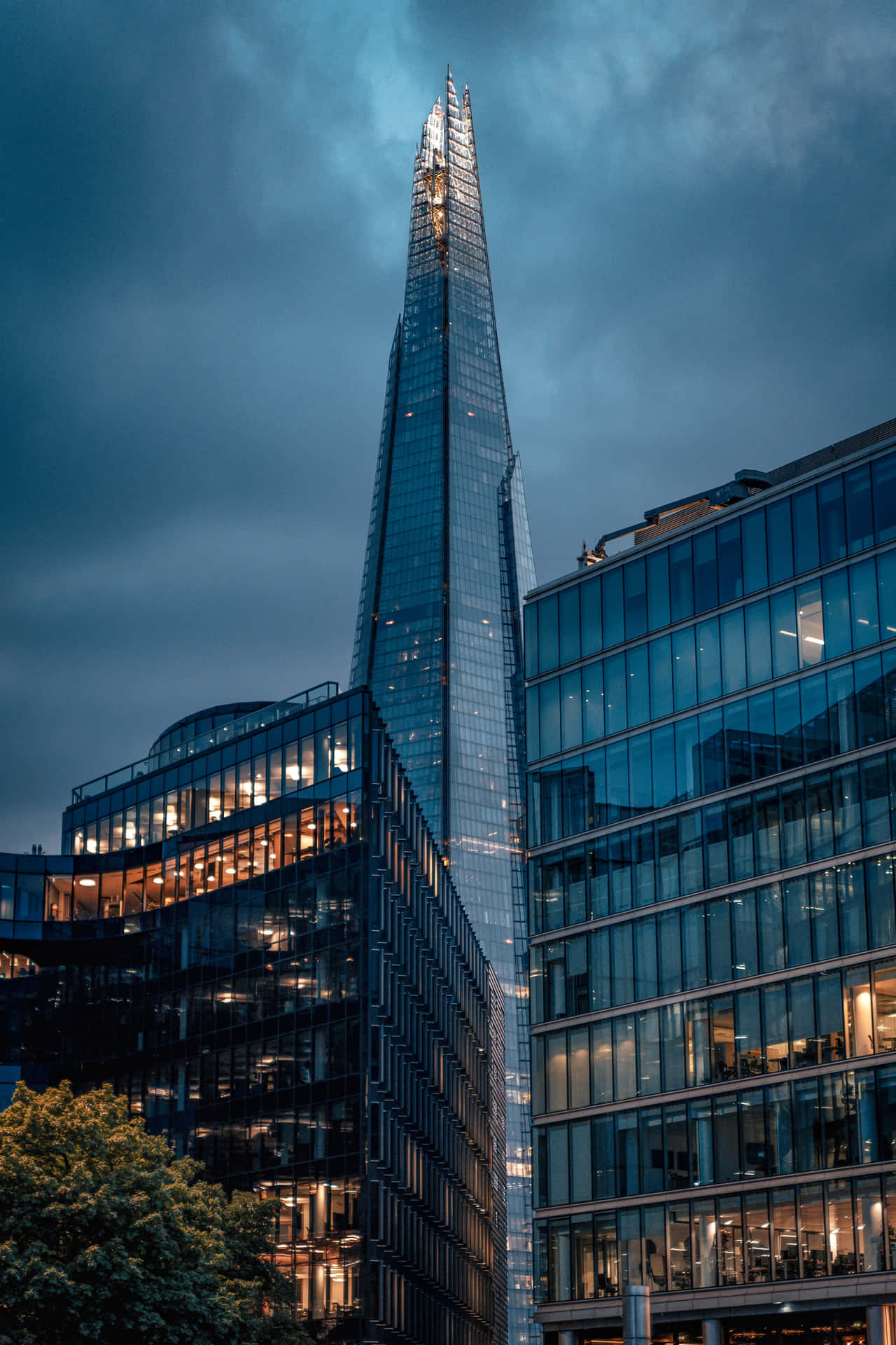 The Shard Glistening Lights Background