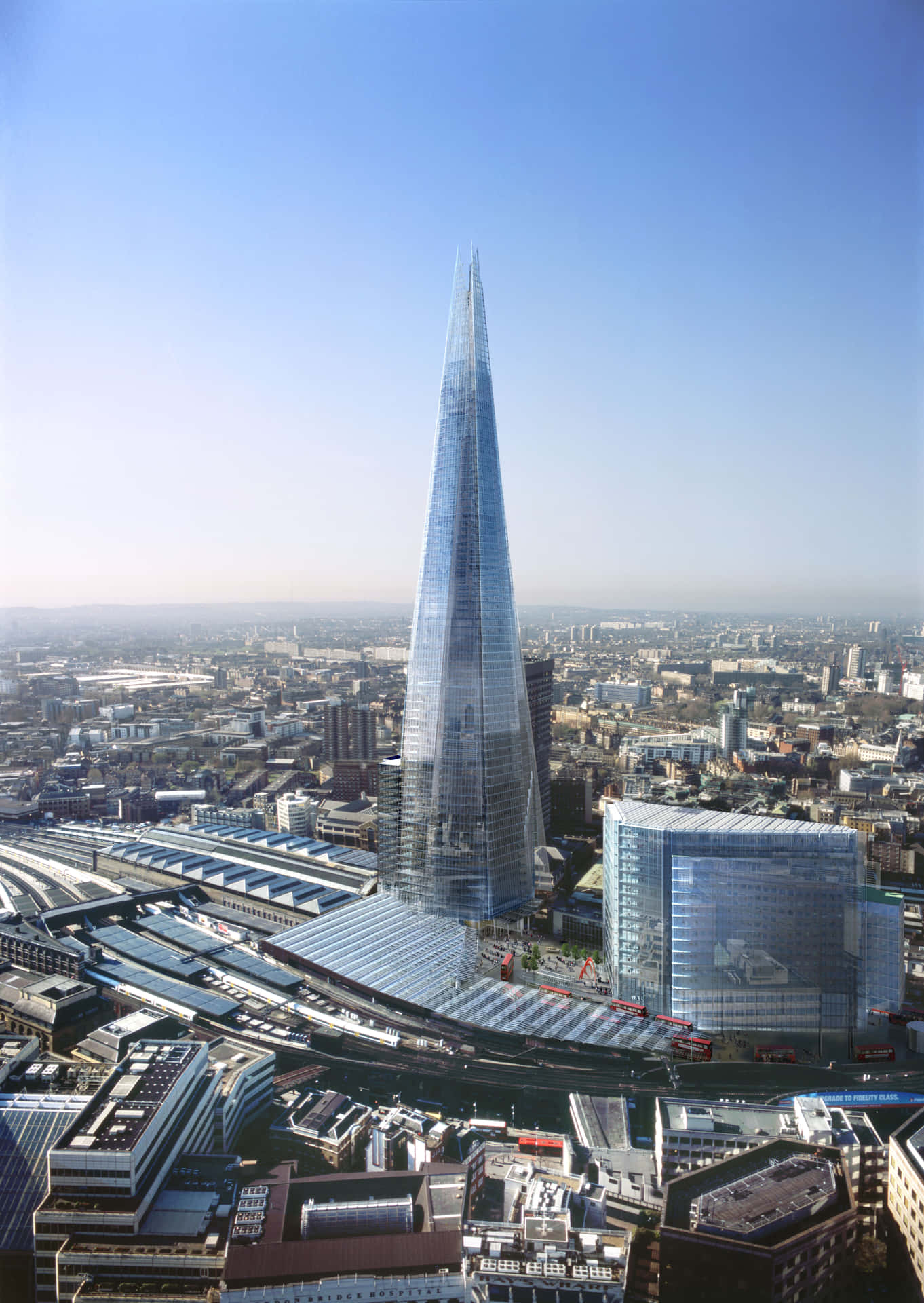 The Shard London Wide View Background