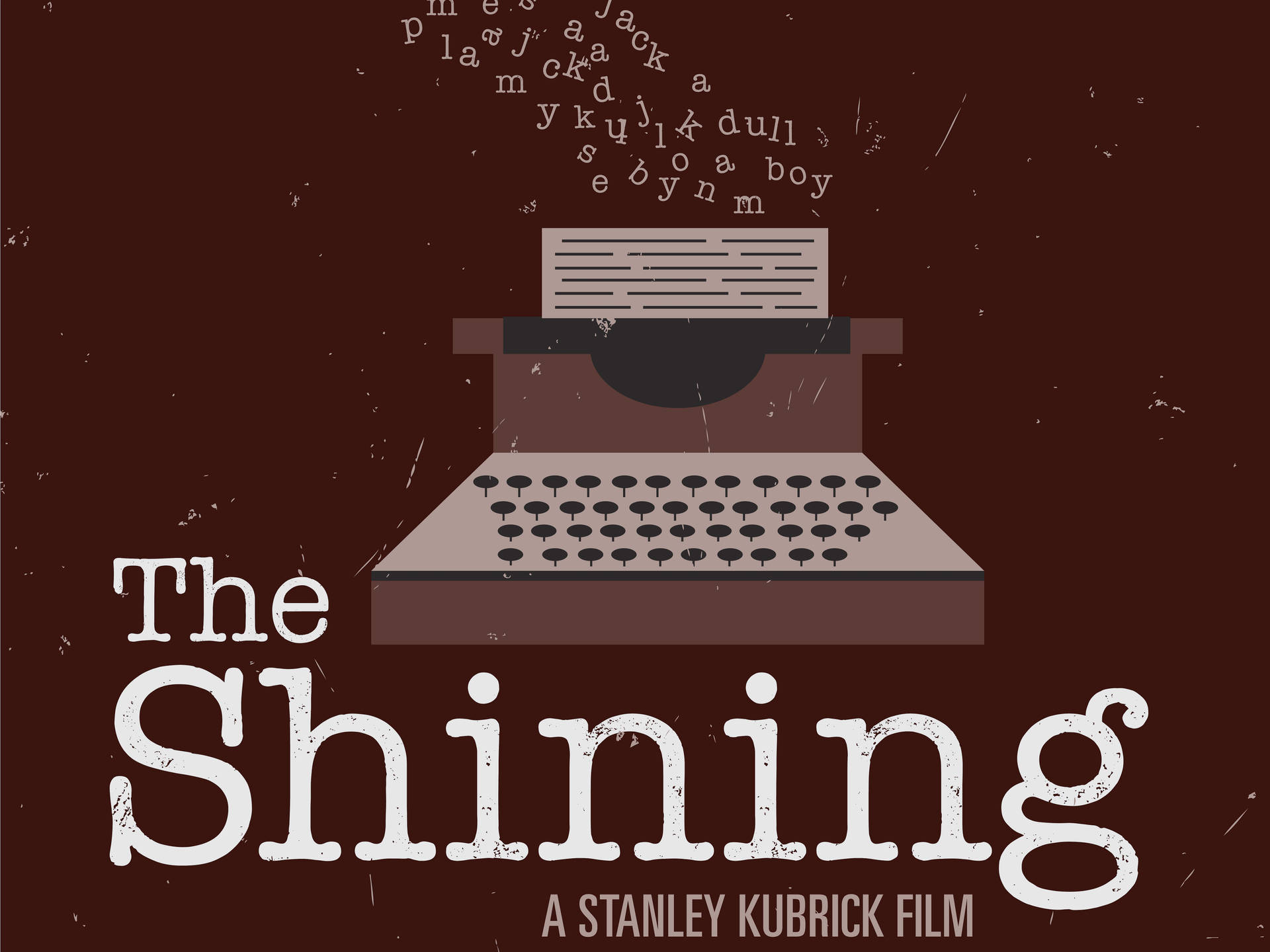 The Shining Minimalistic Typewriter Background