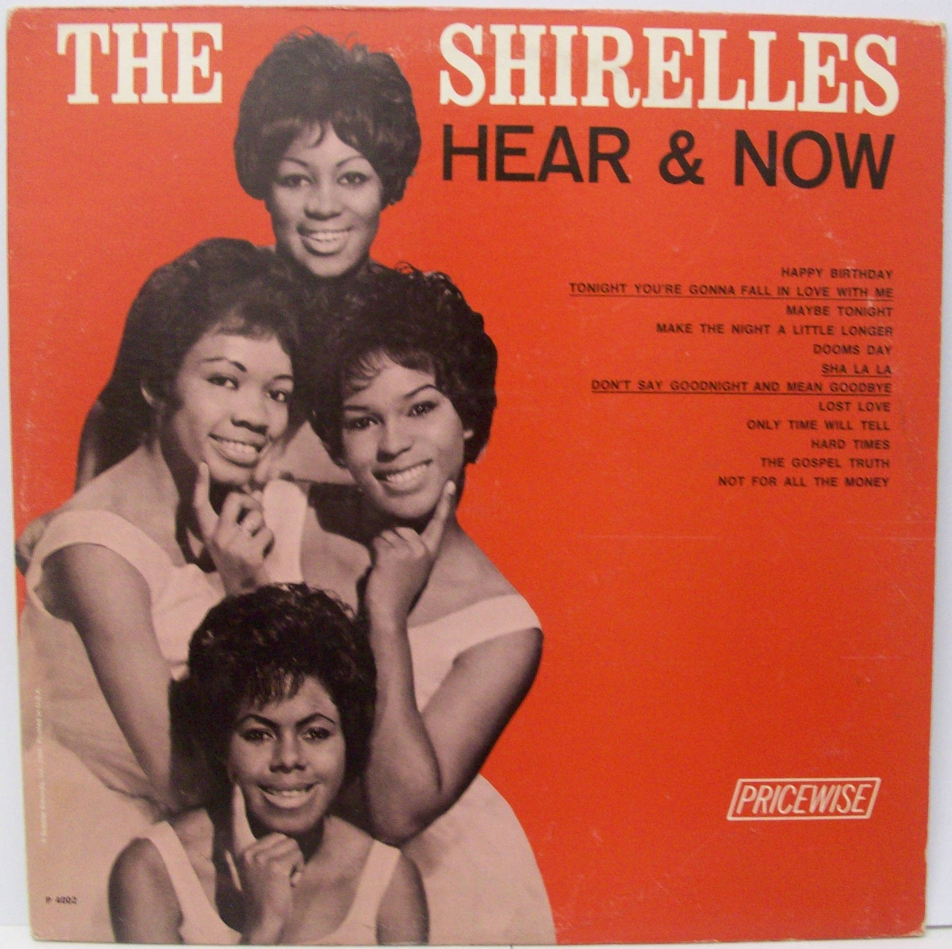 The Shirelles' Iconic 1965 Album Cover, 'hear Now' Background