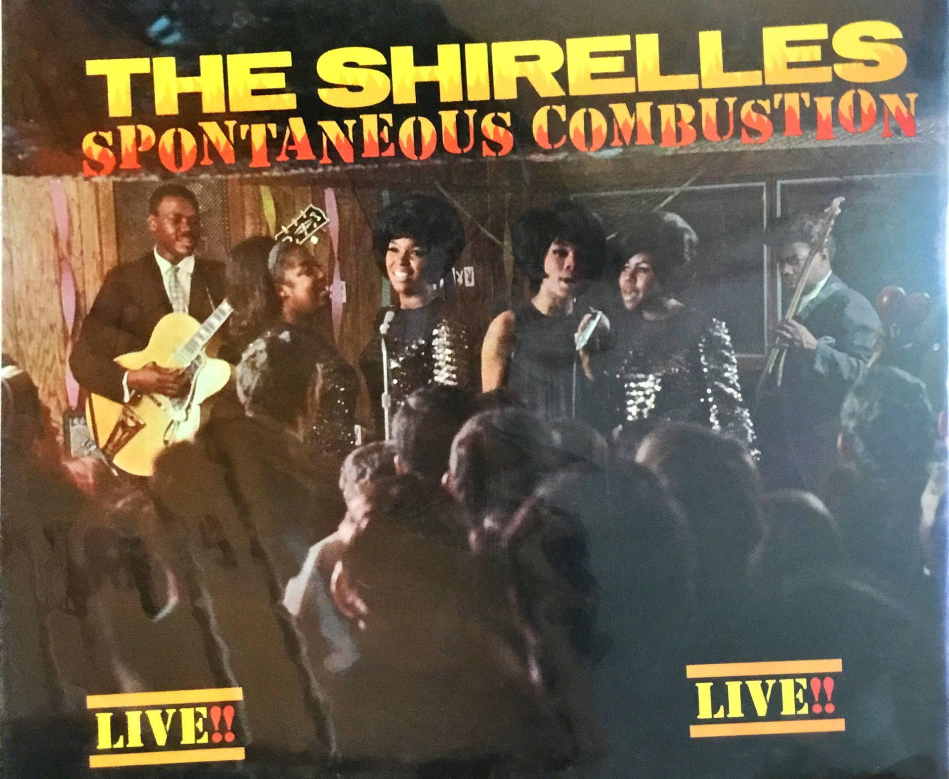 The Shirelles Spontaneous Combustion Album Cover Background