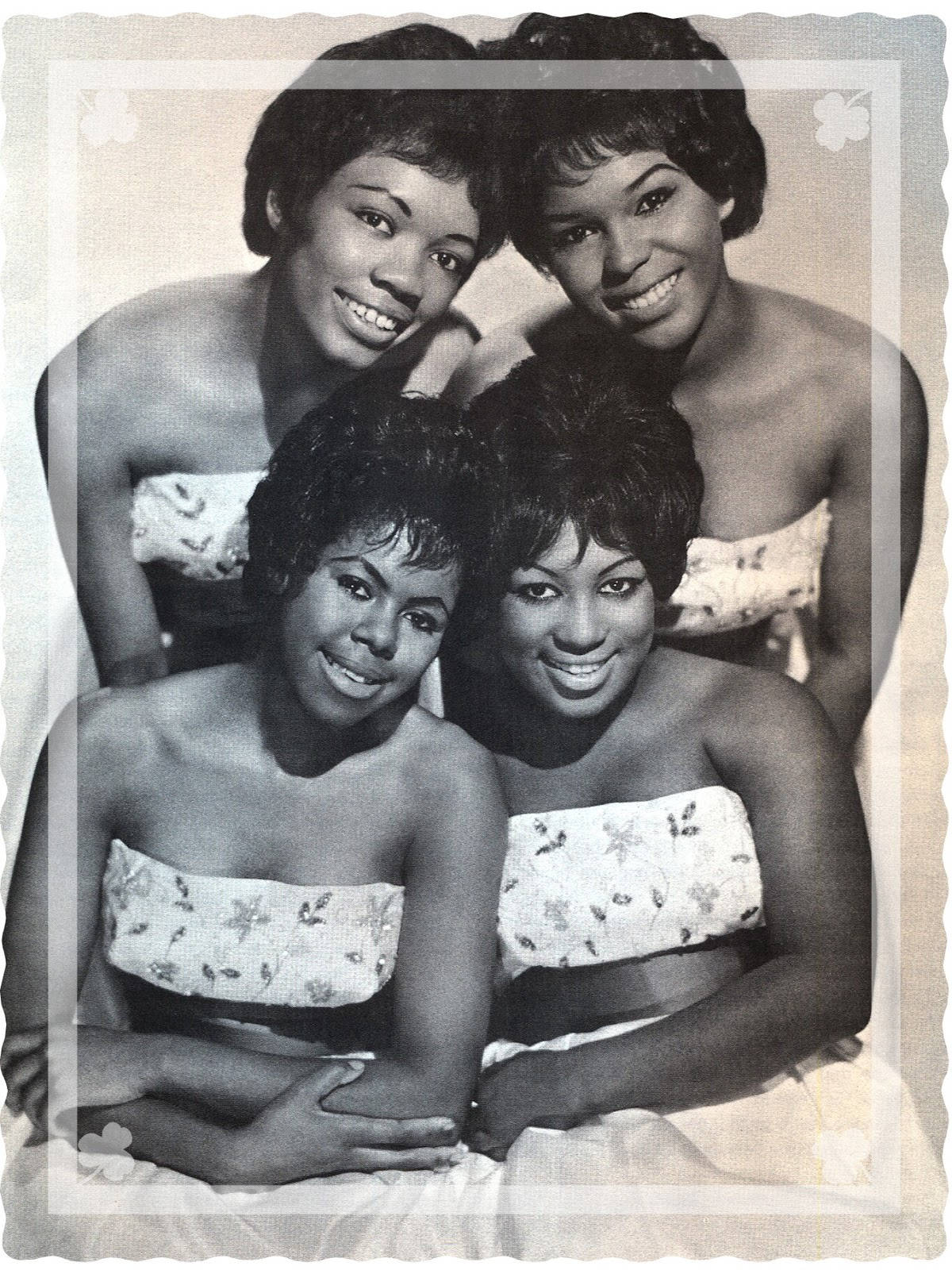 The Shirelles Vintage Group Photo Background