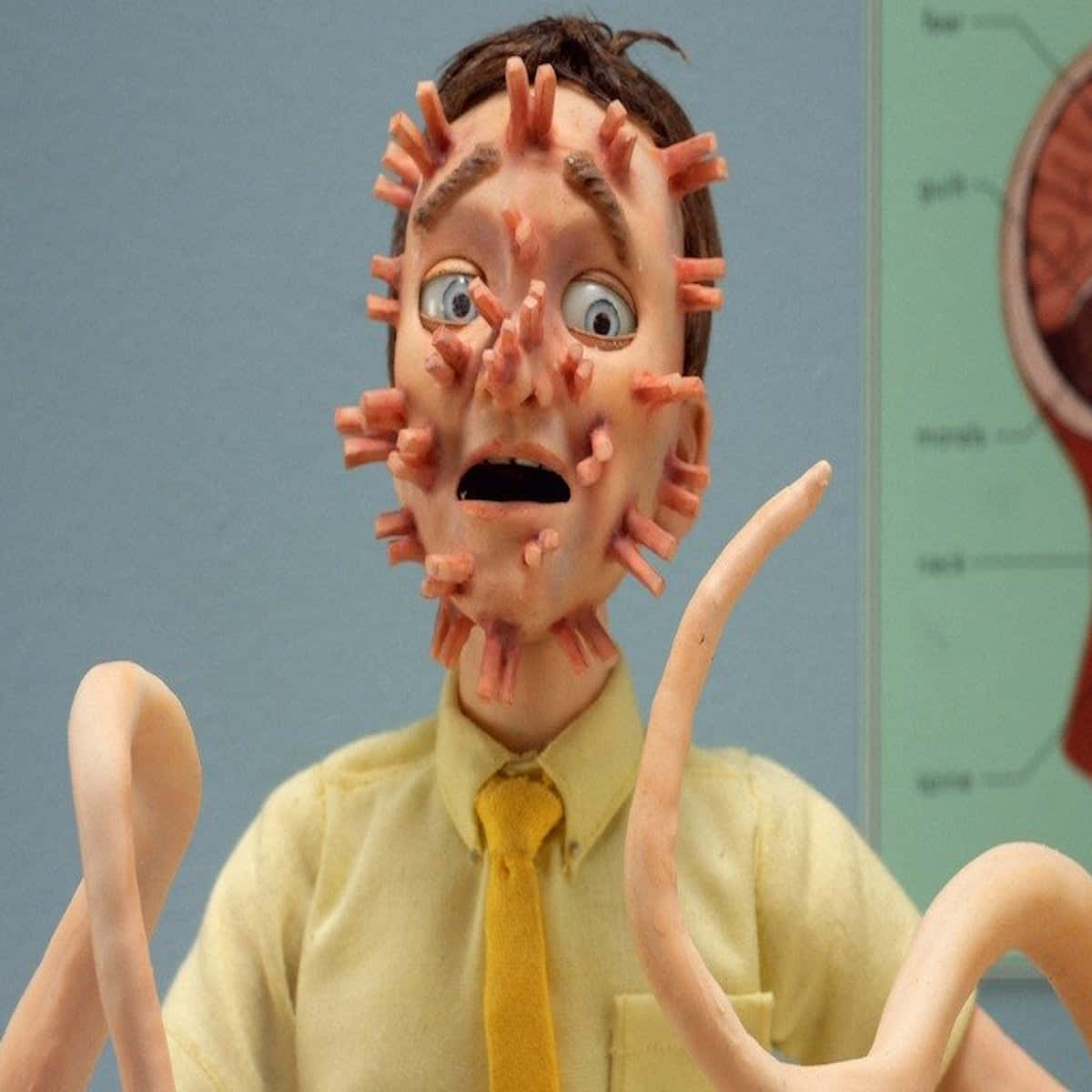 The Shivering Truth Man In Yellow Background