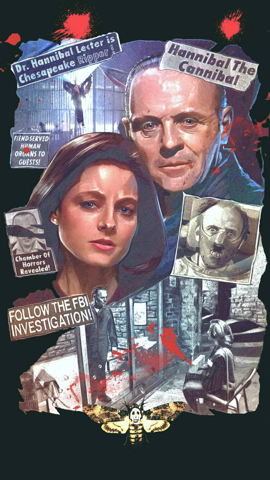 The Silence Of The Lambs Comic Art Background