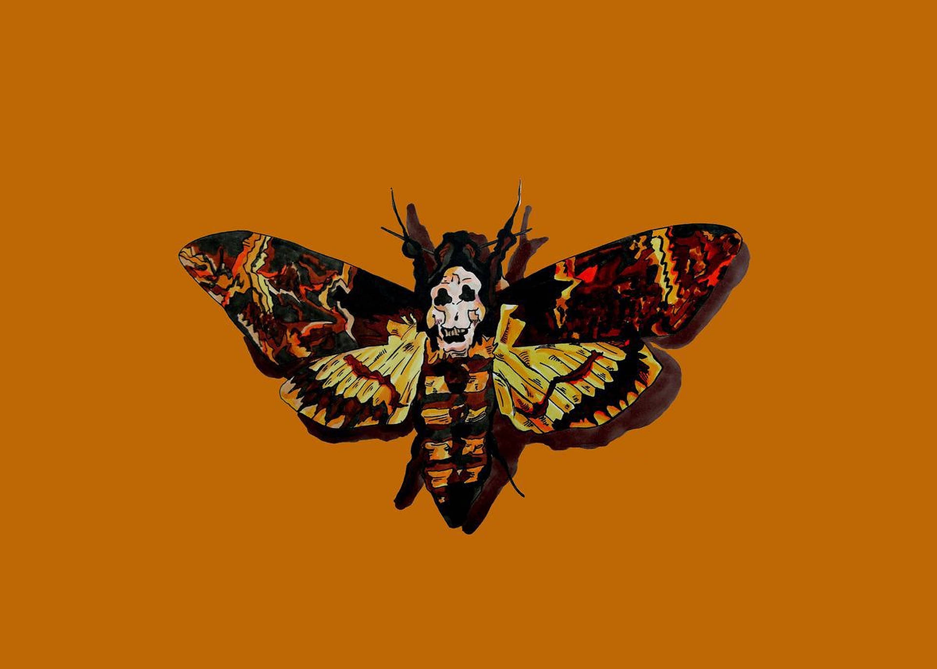 The Silence Of The Lambs Large Moth Background