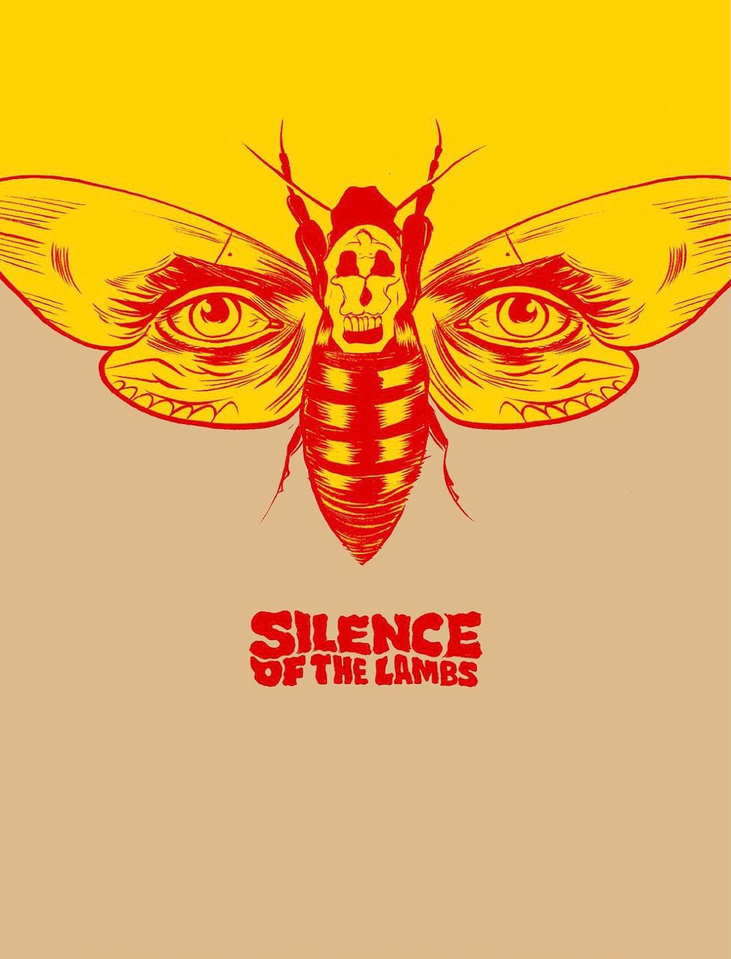 The Silence Of The Lambs Moth Eyes Background
