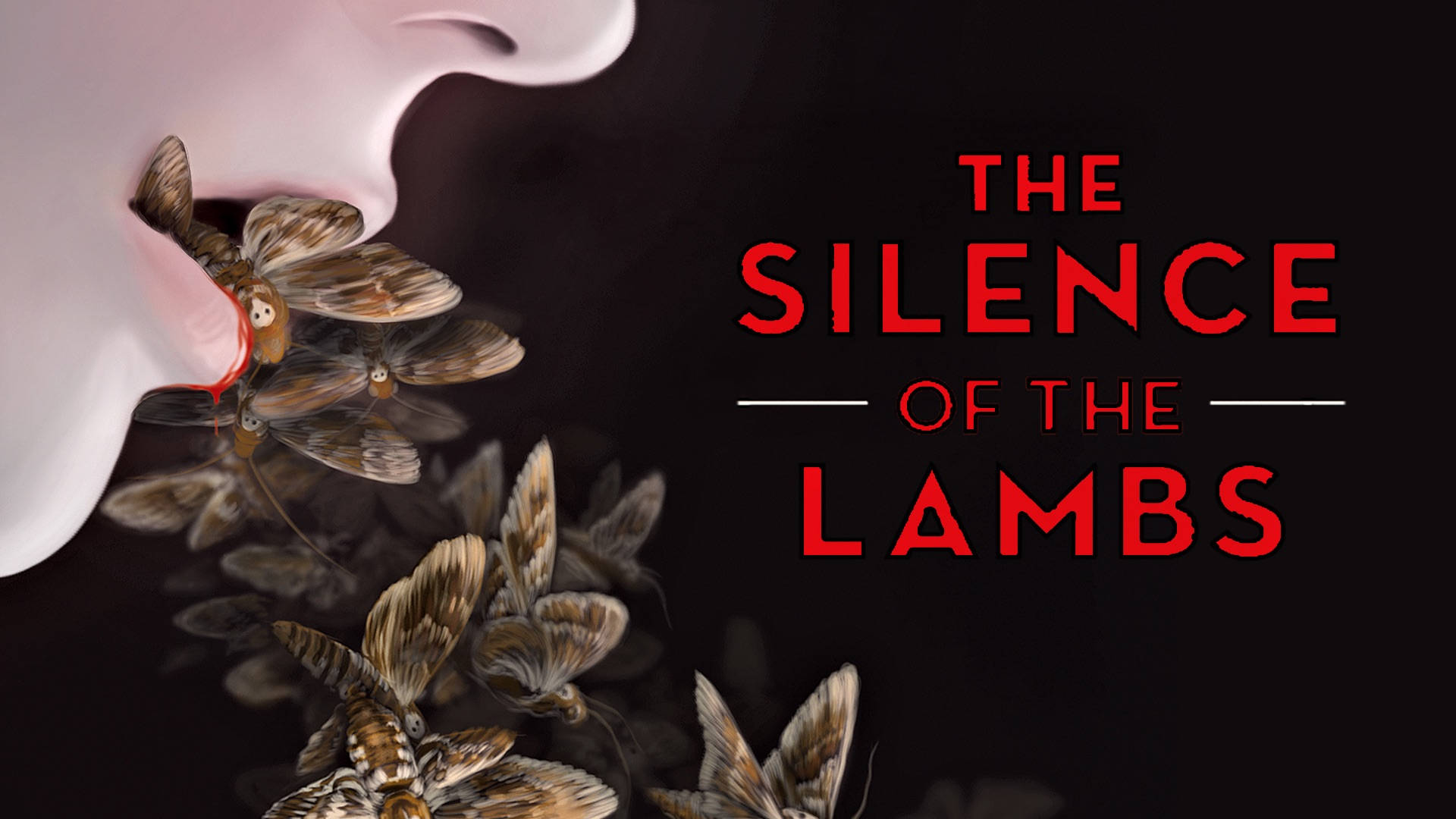 The Silence Of The Lambs Painted Poster Background