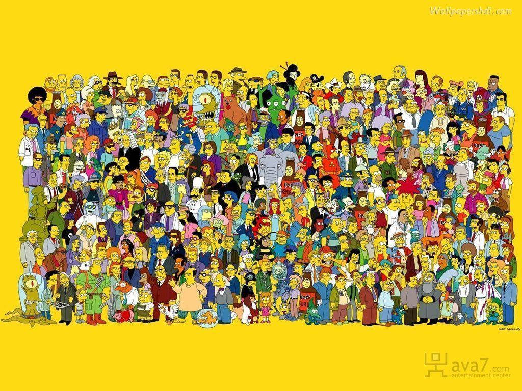 The Simpsons All Cast Poster
