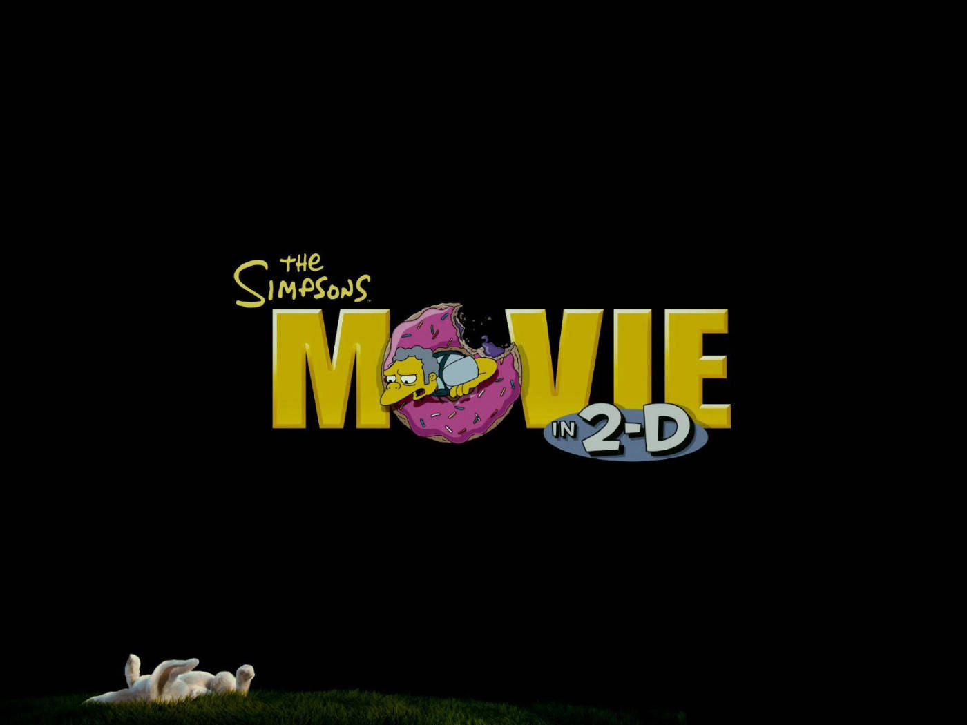 The Simpsons Movie In 2d Poster Background