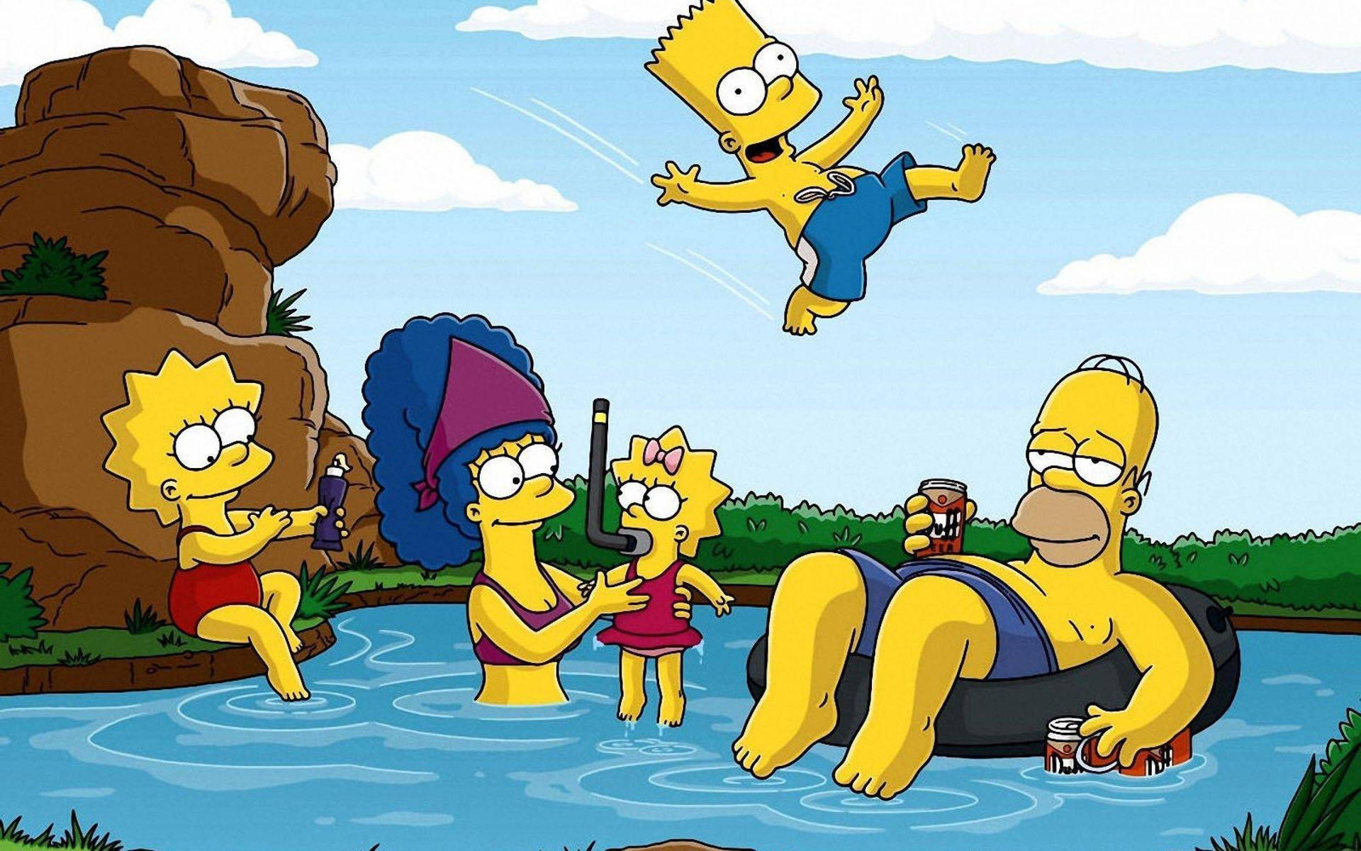 The Simpsons Summer Vacation Background