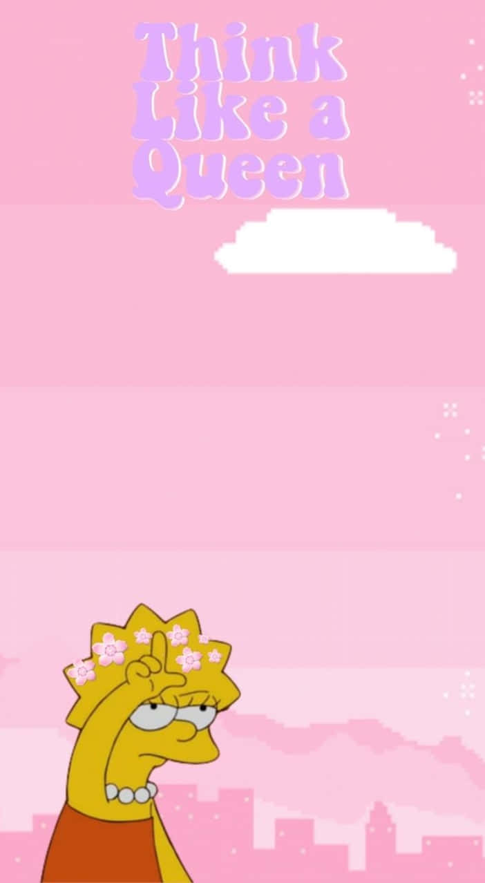 The Simpsons Think Like A Queen Wallpaper Background