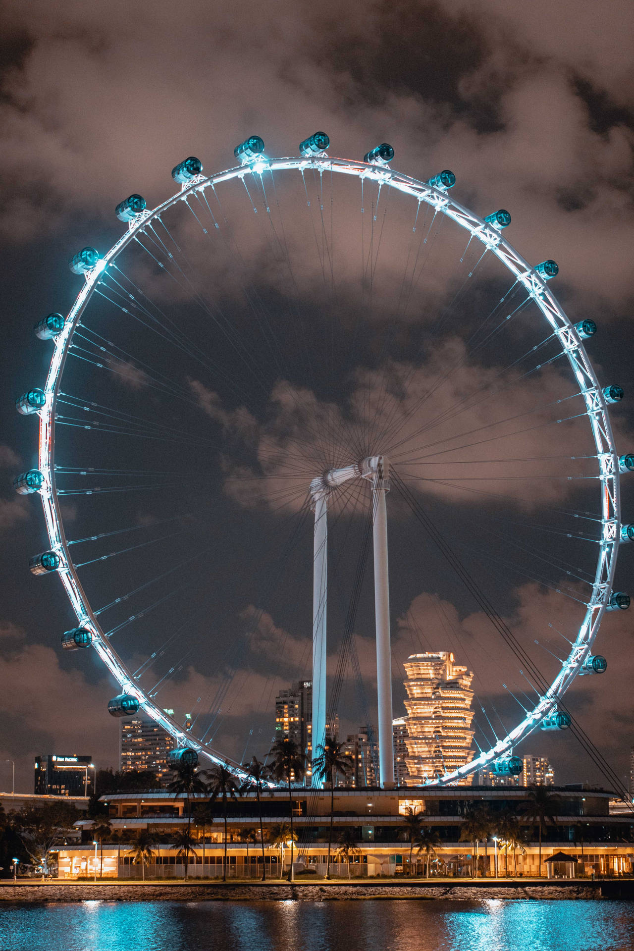 The Singapore Flyer Attraction Background