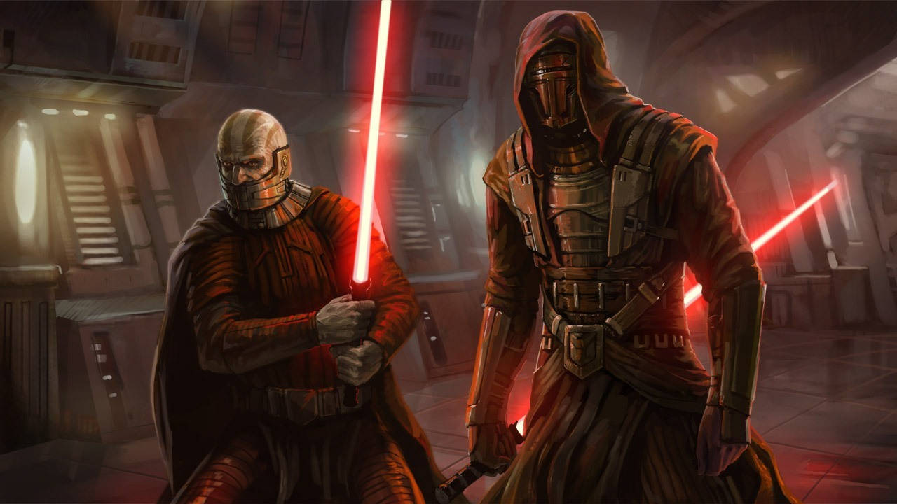 The Sith Lords Strike Back: Darth Malak And Revan In Knights Of The Old Republic Background