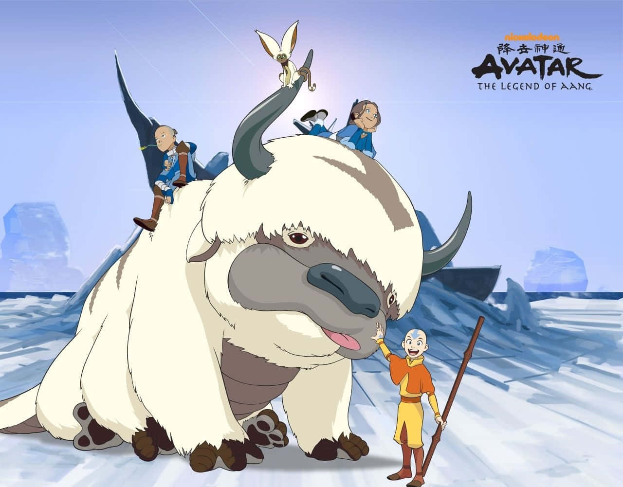 The Sky Bison From Avatar: The Last Airbender - Appa! Background