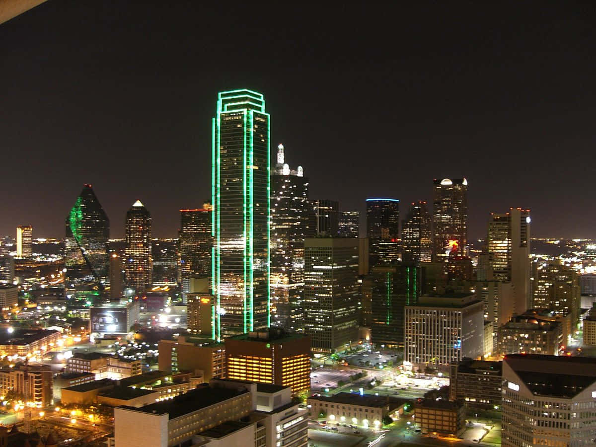 The Skyline Of Dallas, Texas Background
