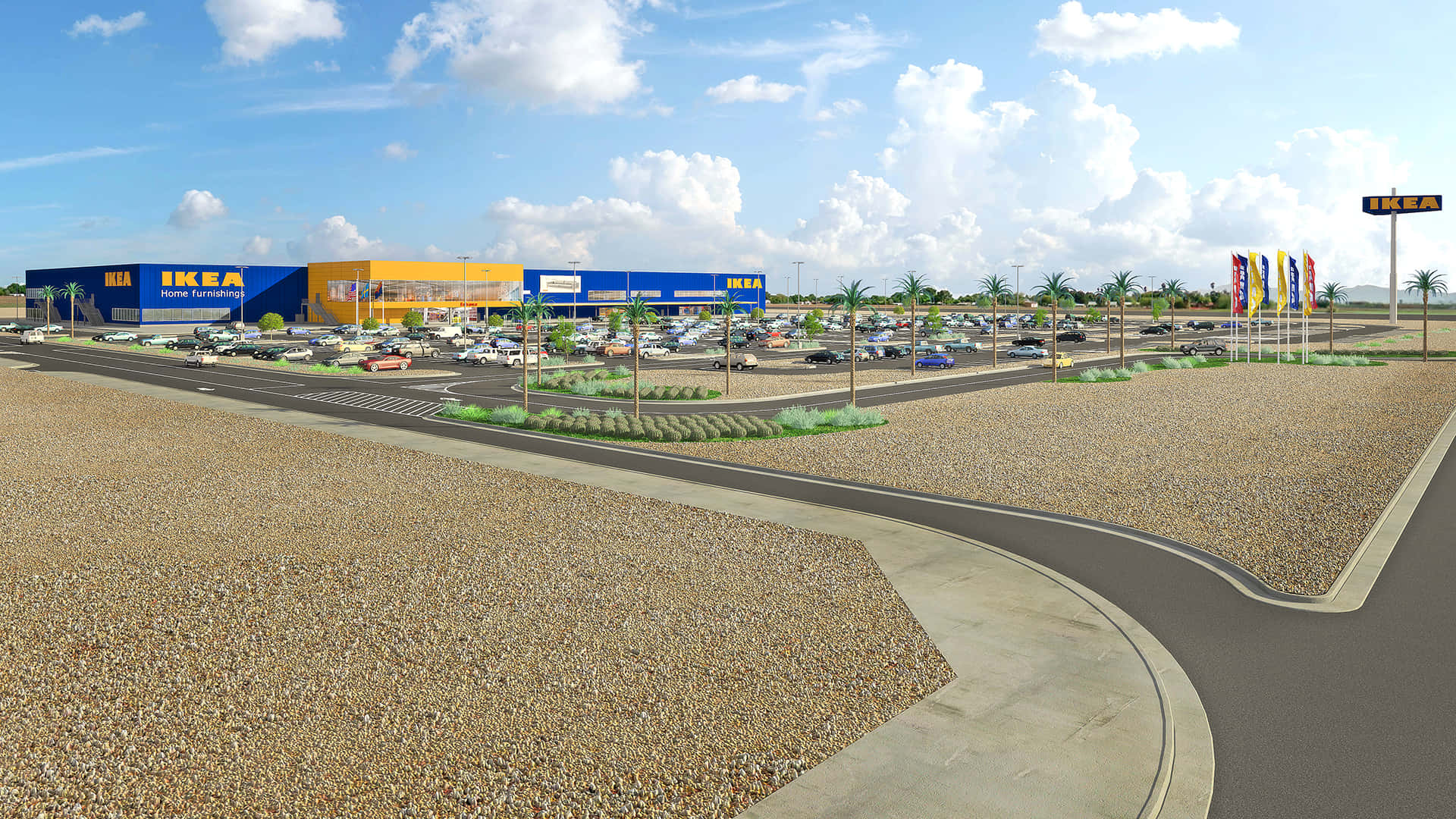 The Skyline Of Phoenix, Arizona Background