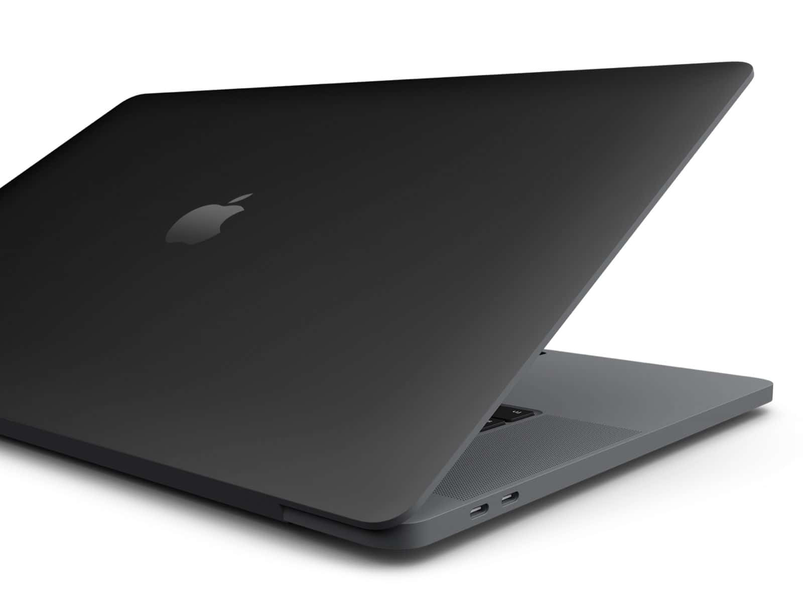 The Sleek And Stylish Black Macbook Background