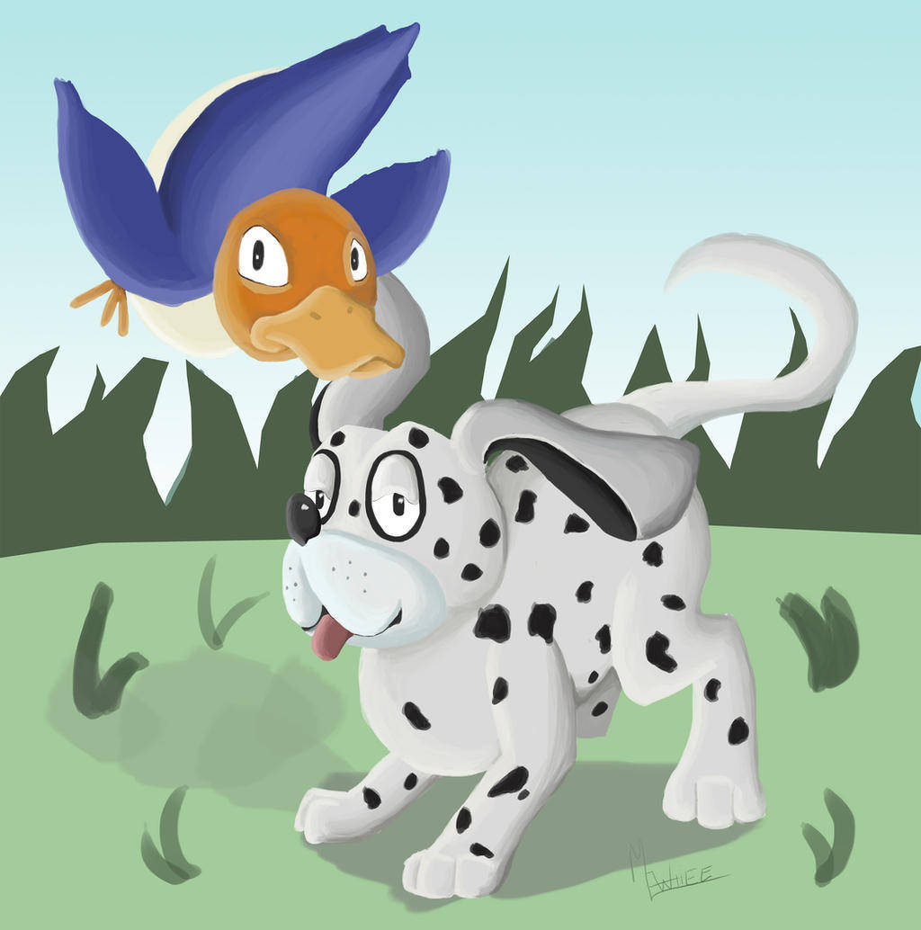 The Smiling Dalmatian Dog - Star Of Duck Hunt Game Background