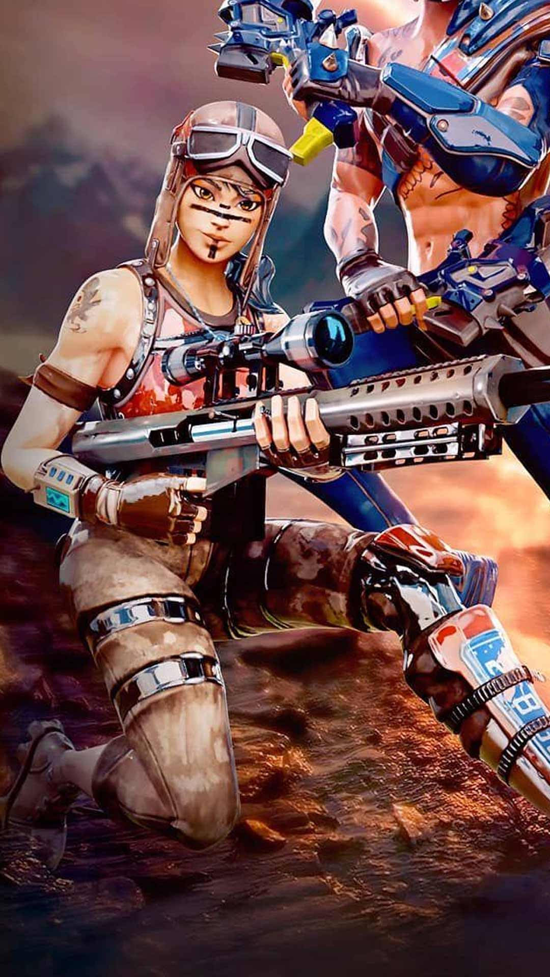 The Sniper Renegade Raider Fortnite Background