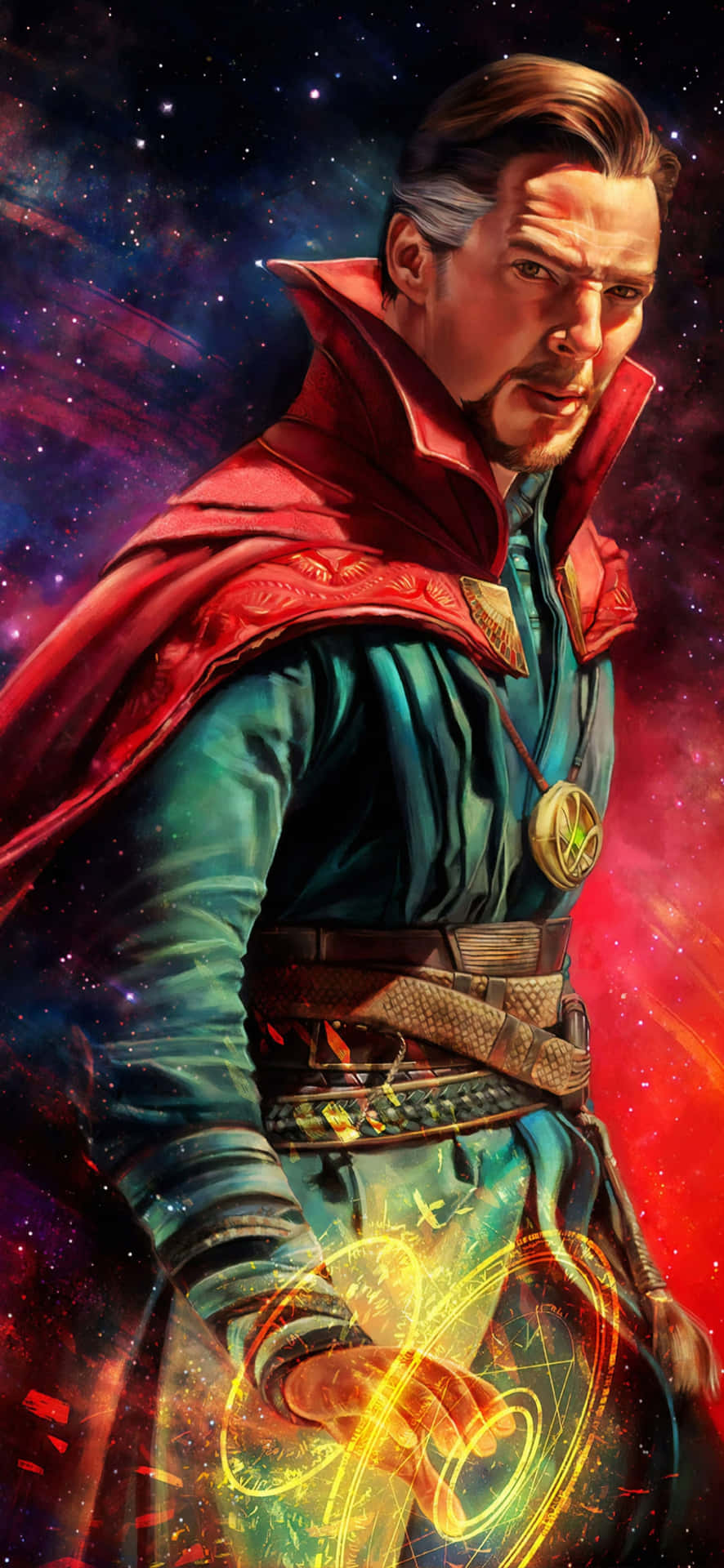 The Sorcerer Supreme Doctor Stephen Strange On An Iphone Background