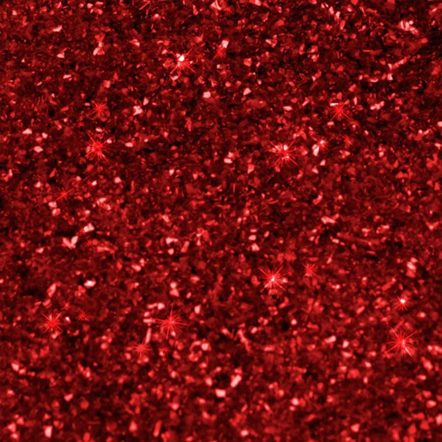 The Sparkling Intensity Of Red Glitter Background