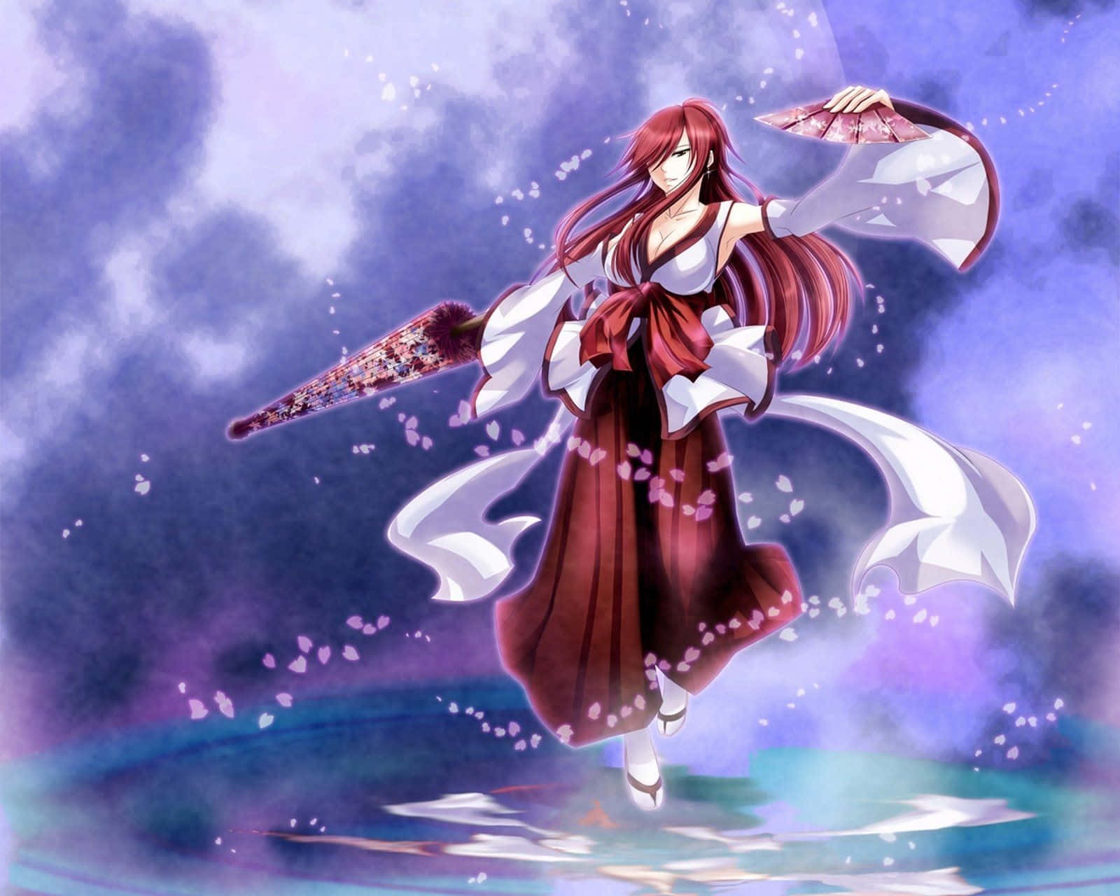 The Spectacular Erza Scarlet Background