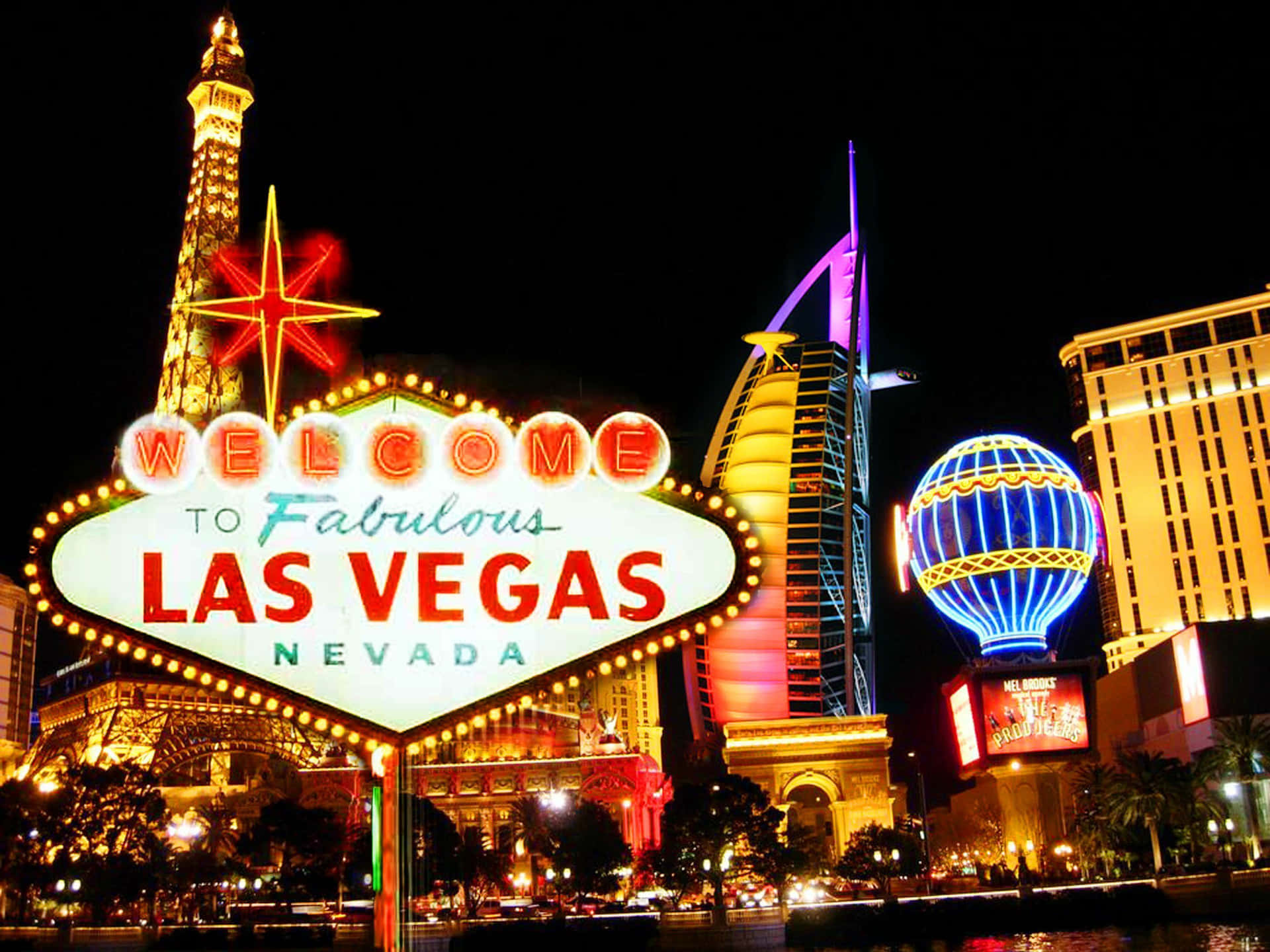 The Spectacular Las Vegas Strip At Night