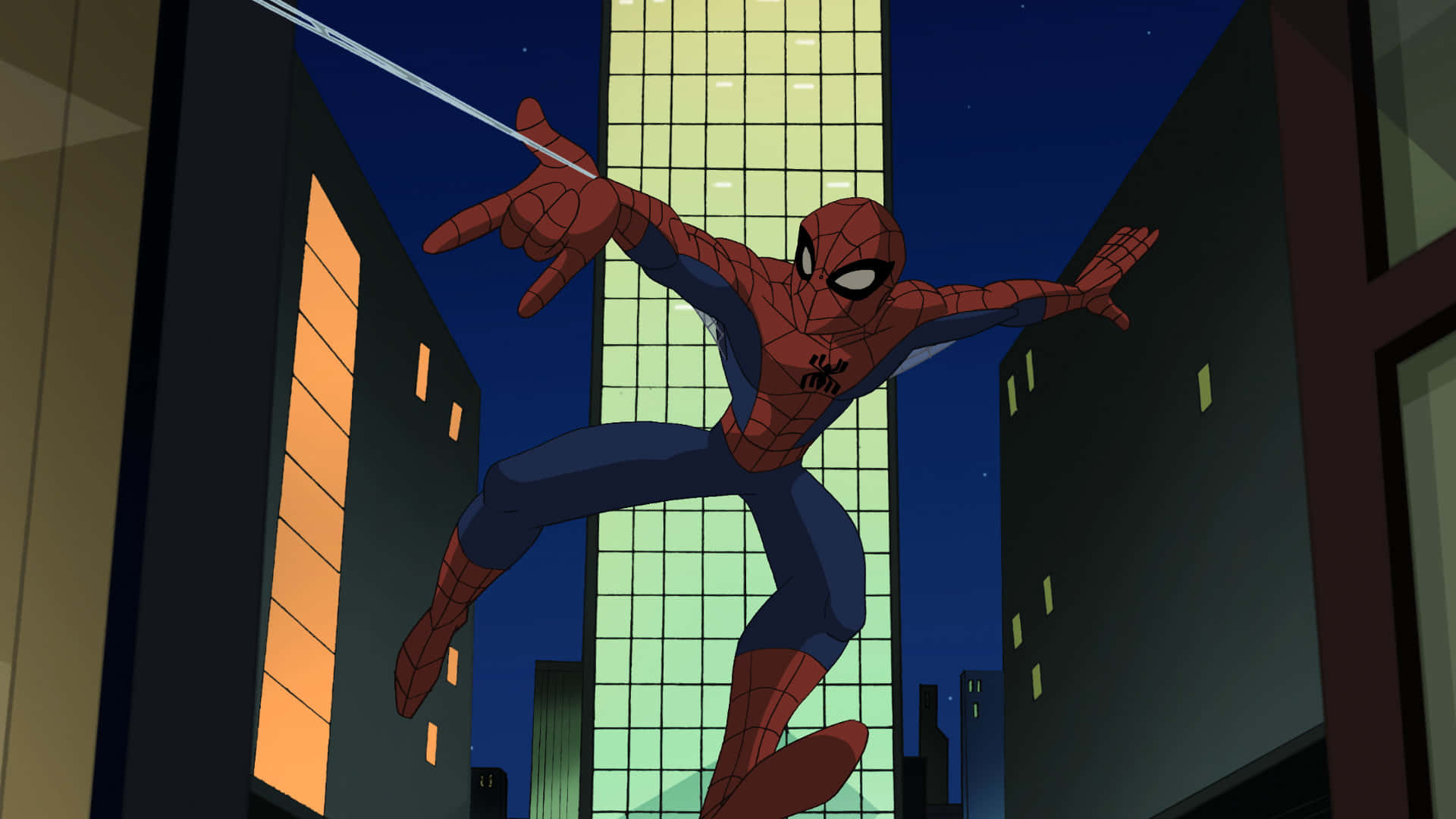 The Spectacular Spider-man Web Shooting Background