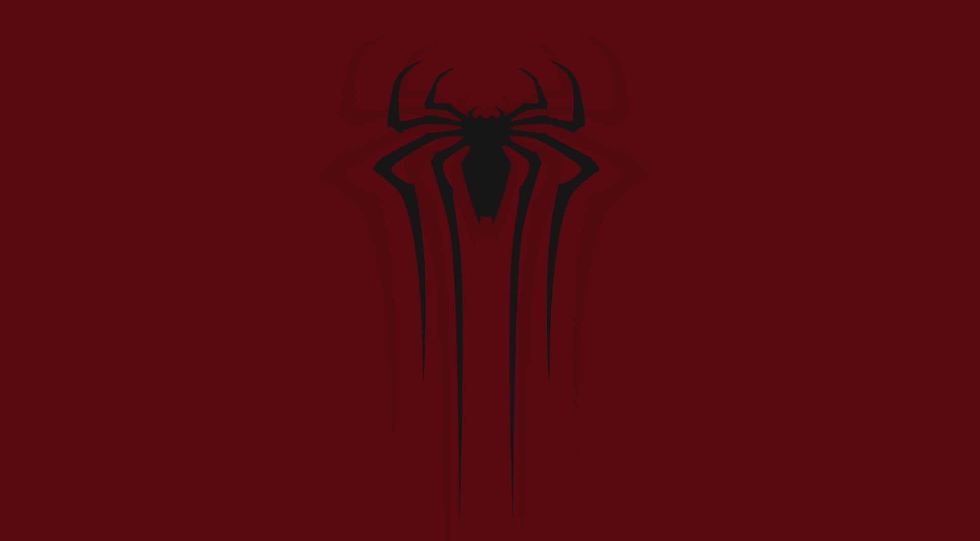 The Spider - Man Logo On A Red Background