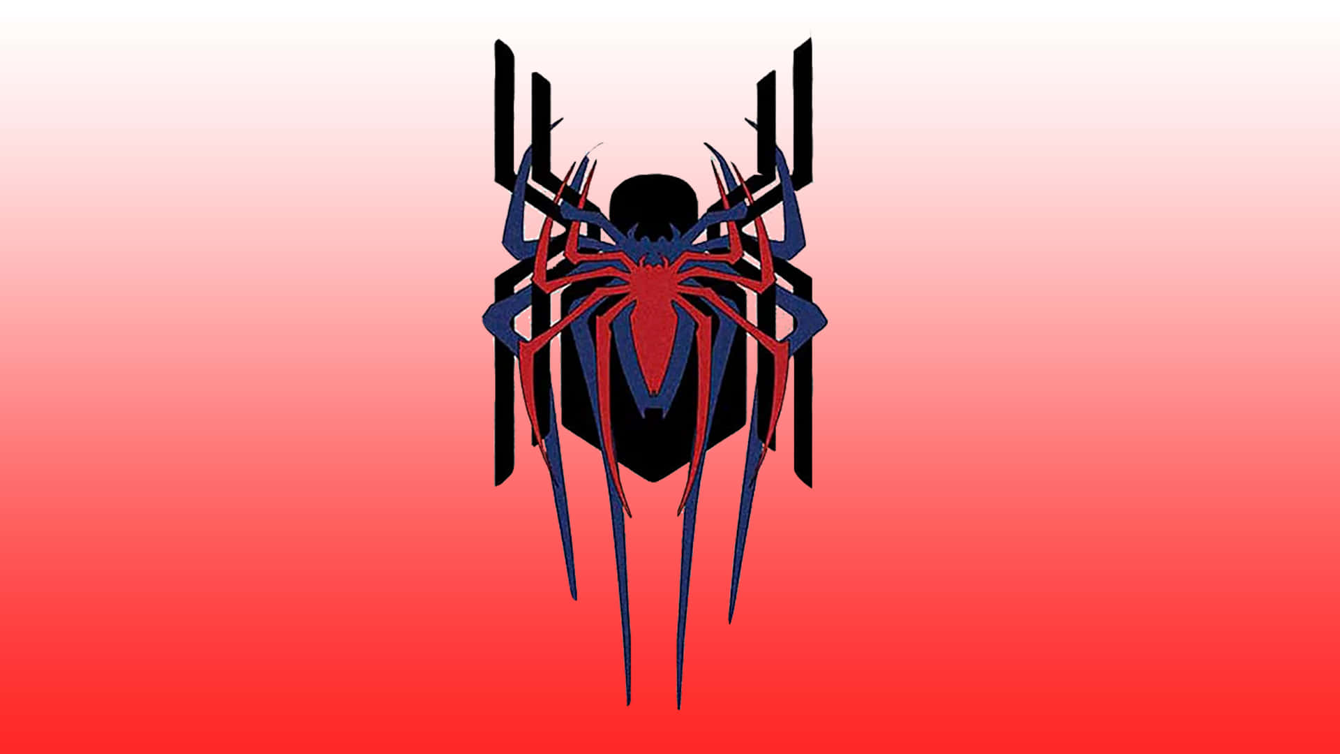 The Spider - Man Logo On A Red Background Background