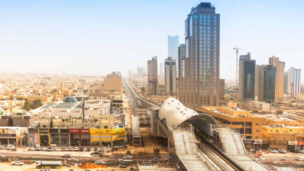 The Splendid Architecture Of A Train Station In Riyadh, Saudi Arabia Background